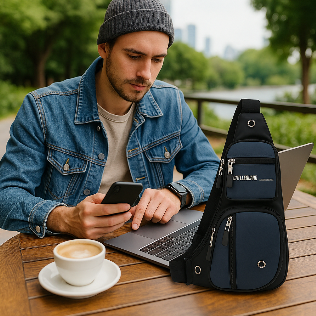 Jacob | Taktisk brysttaske – Multi-lynlås, vandafvisende, tyverisikret design - - bags - {{ product_tags }