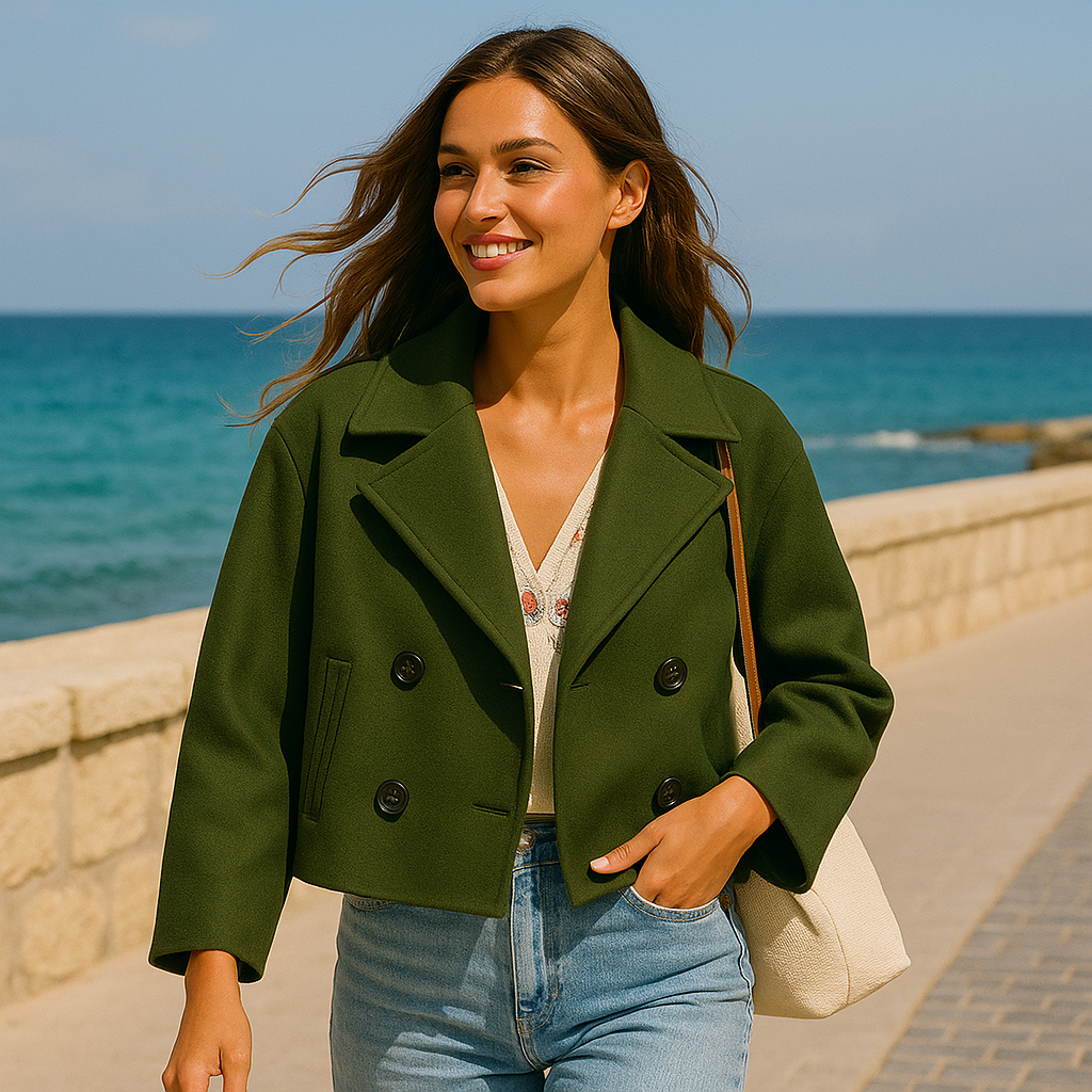 Estelle | Kort uldfrakke – Elegant varme - - women's fashion - {{ product_tags }