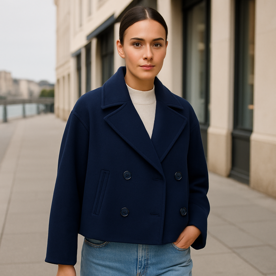 Estelle | Kort uldfrakke – Elegant varme - - women's fashion - {{ product_tags }