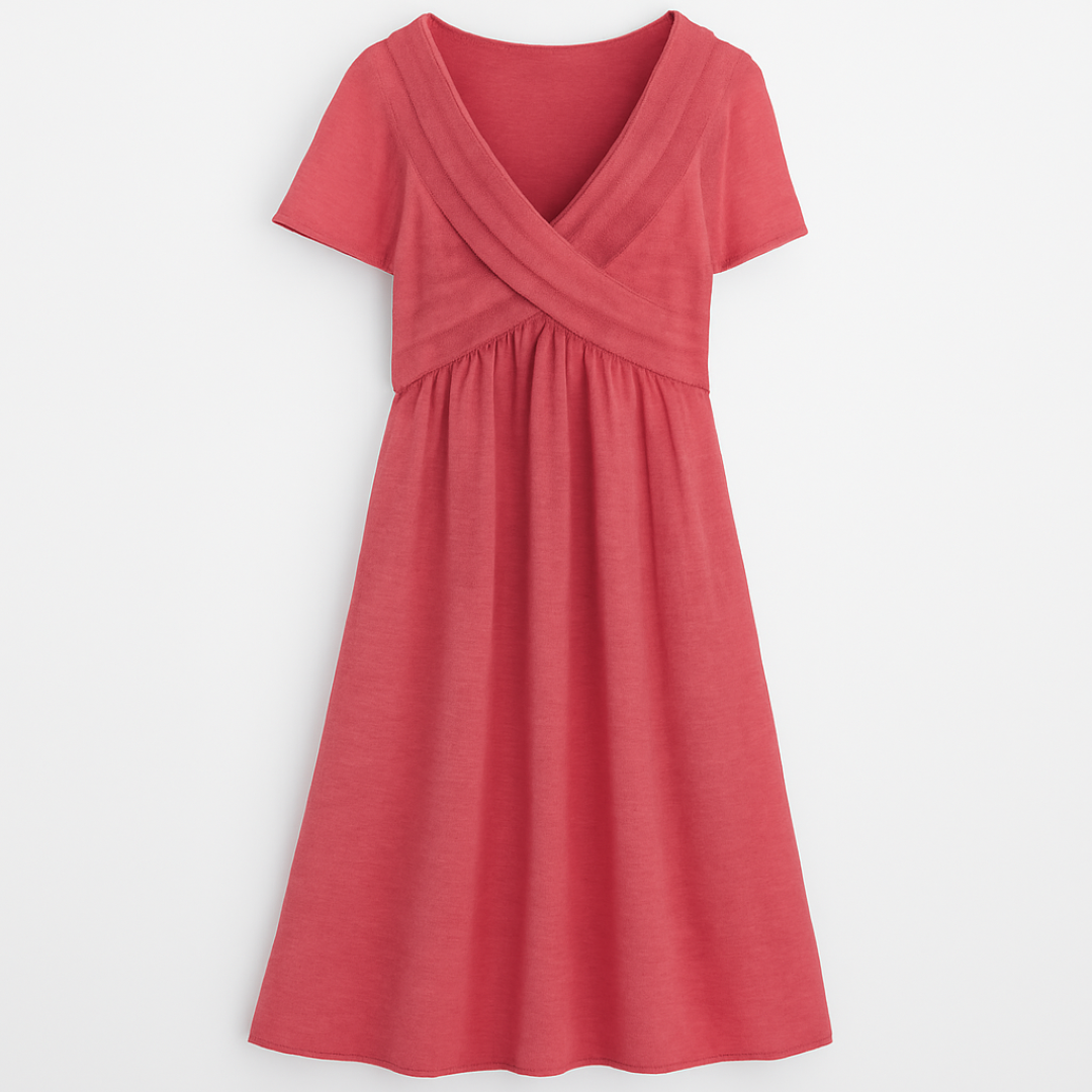 Dalia | Lockeret Wickelkjole: enkel elegance til enhver lejlighed - Rosa - women's fashion - {{ product_tags }