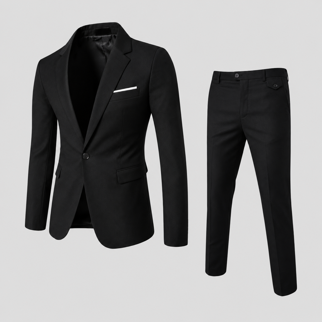 Elegant Slim-Fit Herrejakkesæt til Bryllup og Formelle Anledninger