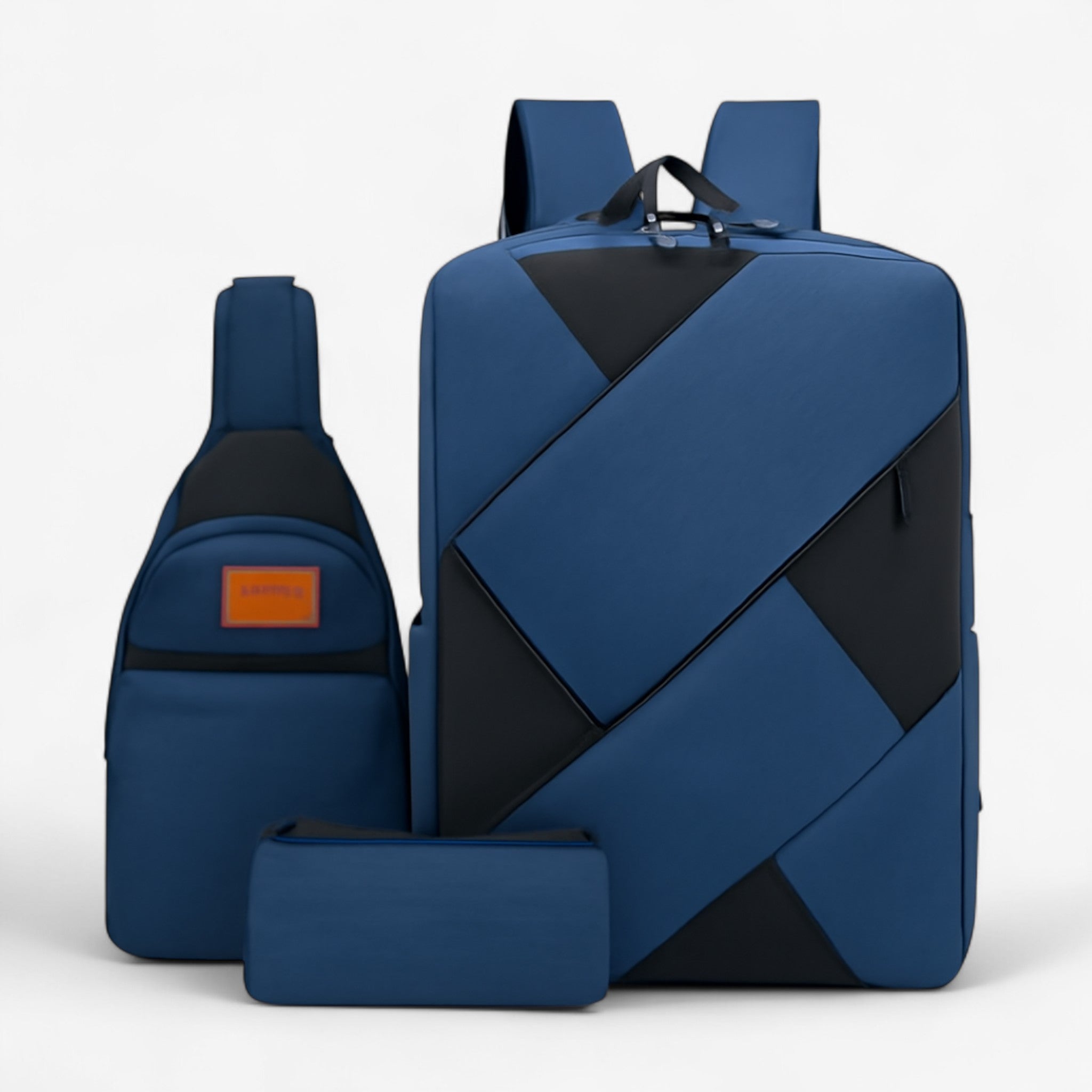 Evan | Sæt 3 i 1 med rygsæk og matchende accessories - Blå - bags - {{ product_tags }