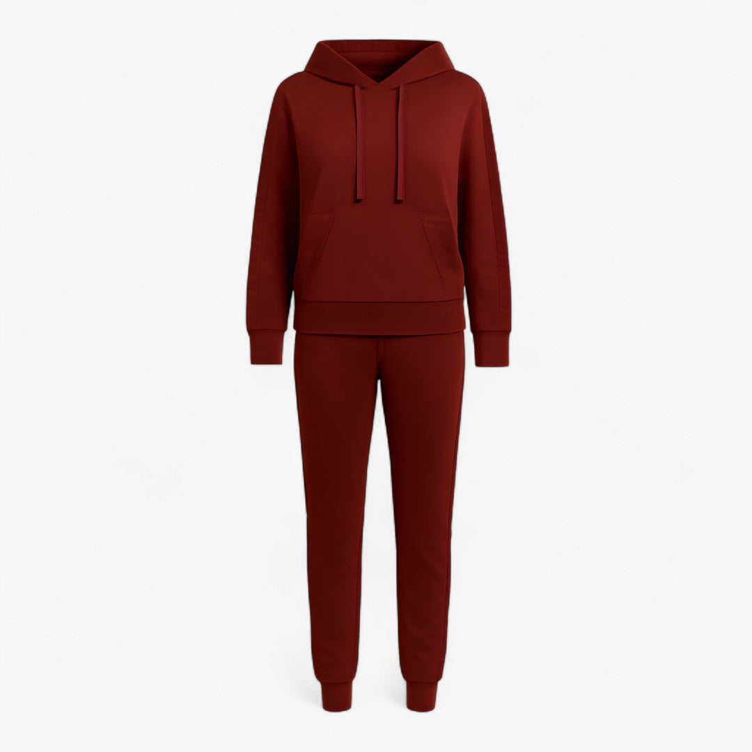 Annika | Sæt med hættetrøje og glitrende elementer - Rot - women's fashion - {{ product_tags }