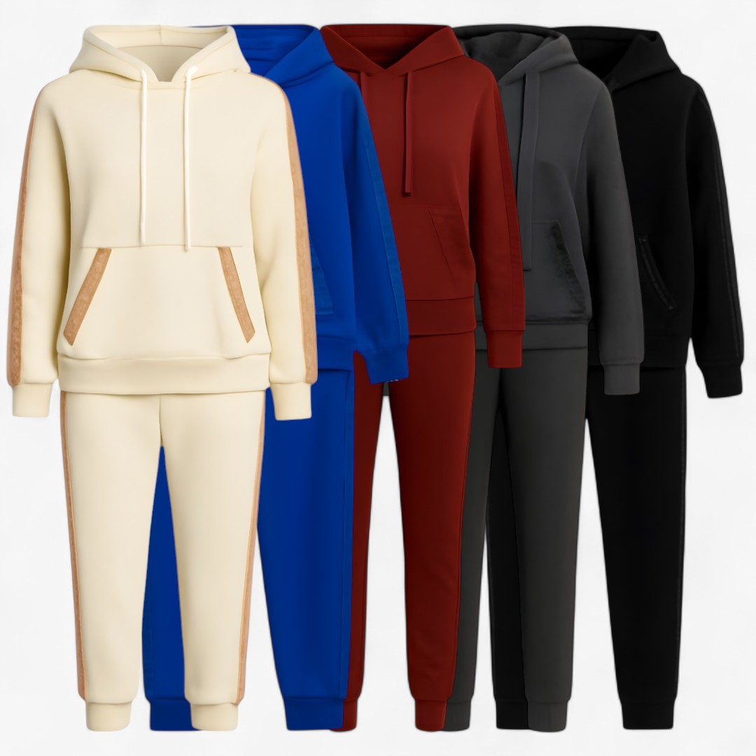 Annika | Sæt med hættetrøje og glitrende elementer - - women's fashion - {{ product_tags }