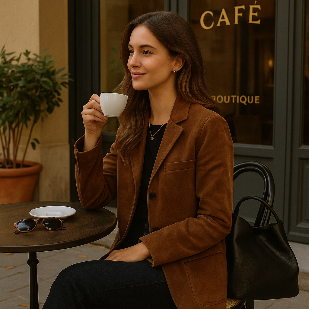 Emilia | Ruskindsjakke - Ubesværet Skræddersyet Pasform - - coats - {{ product_tags }