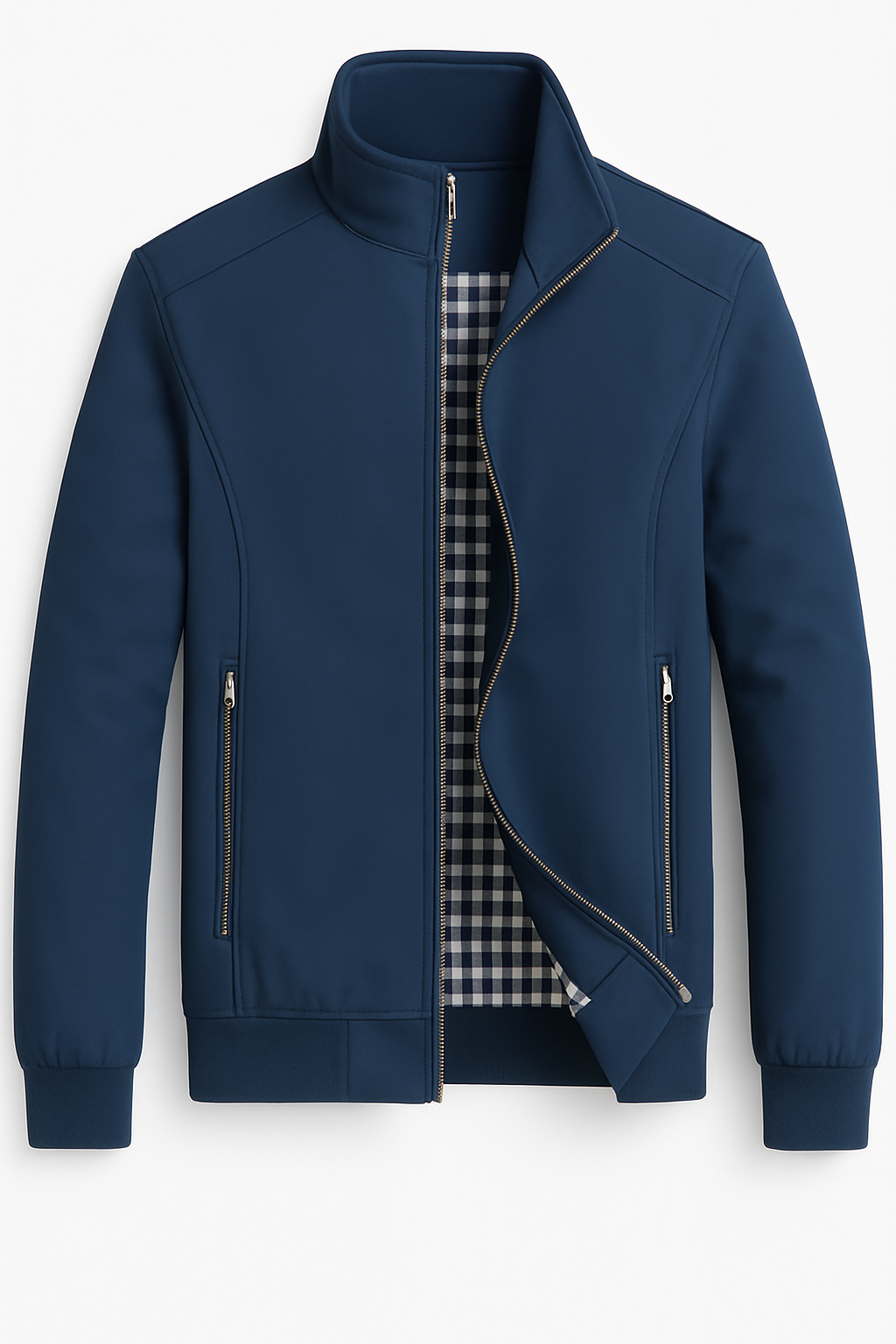 Gabriel | Herre jakke med lynlås – Elegant urban stil - Blå - men's fashion - {{ product_tags }