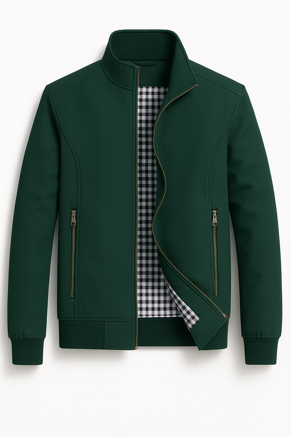 Gabriel | Herre jakke med lynlås – Elegant urban stil - Grøn - men's fashion - {{ product_tags }