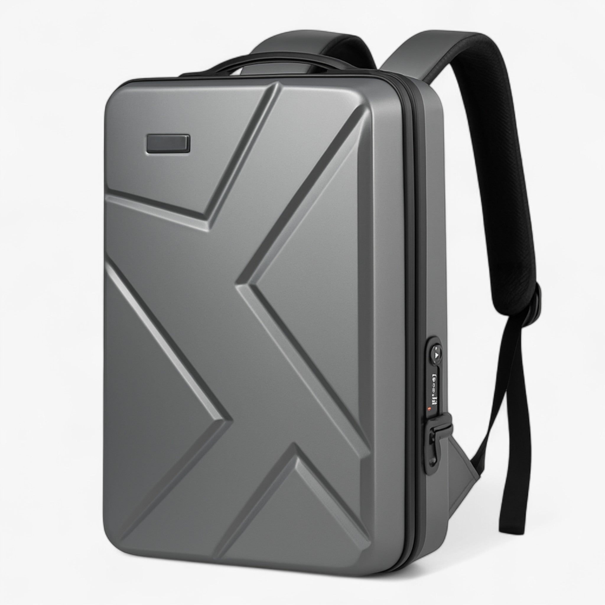 Gabi | Hårdfør multikulør rygsæk med USB-port - Grå - bags - {{ product_tags }