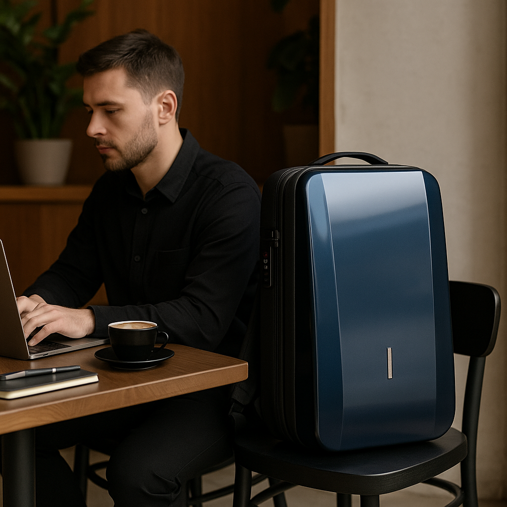 Renzo | Tyverisikret rygsæk lavet af ABS med indbygget lås - - bags - {{ product_tags }