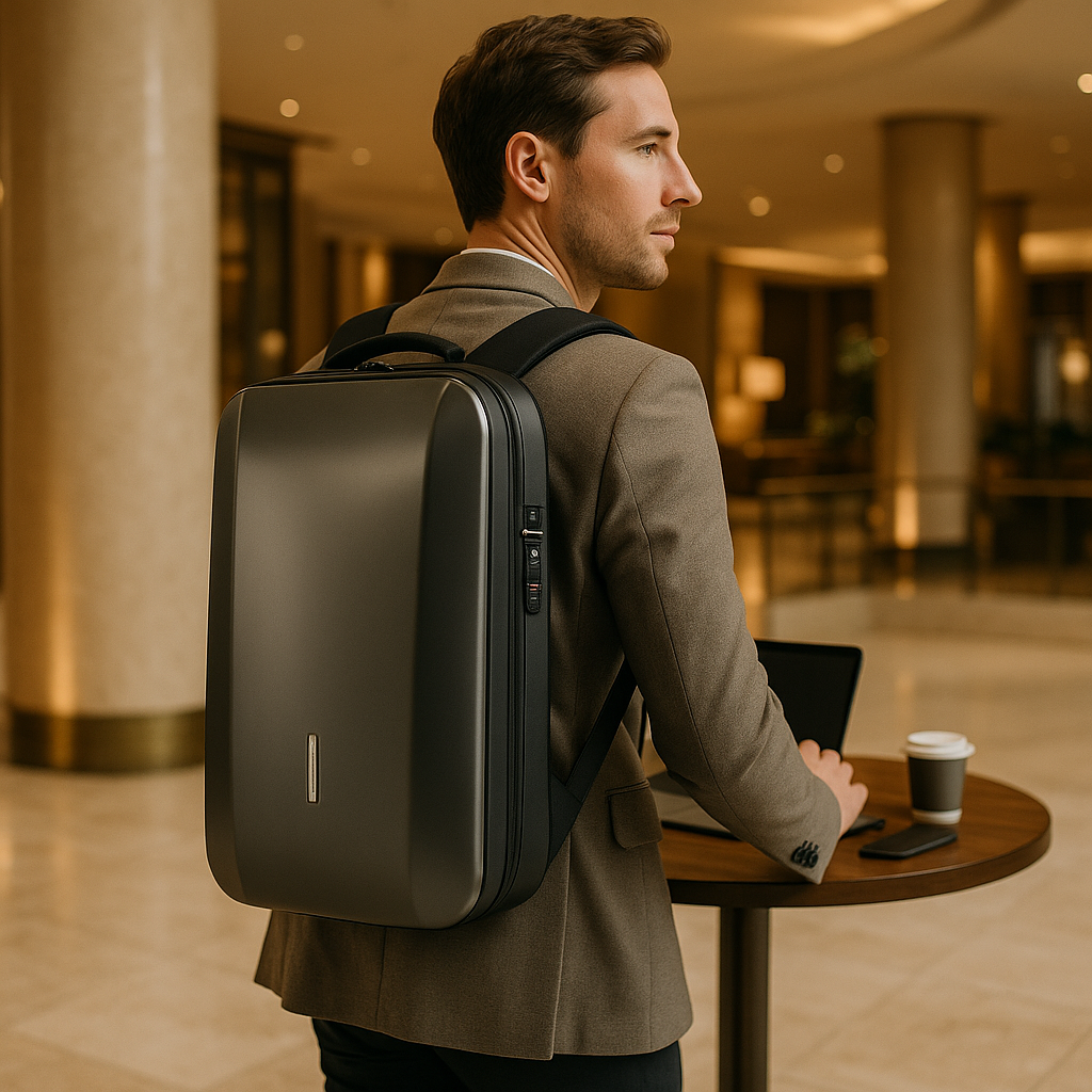 Renzo | Tyverisikret rygsæk lavet af ABS med indbygget lås - - bags - {{ product_tags }