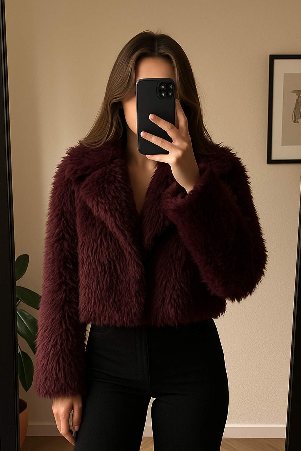 Alessia | Jakke med pelseffekt og moderne design - - women's fashion - {{ product_tags }