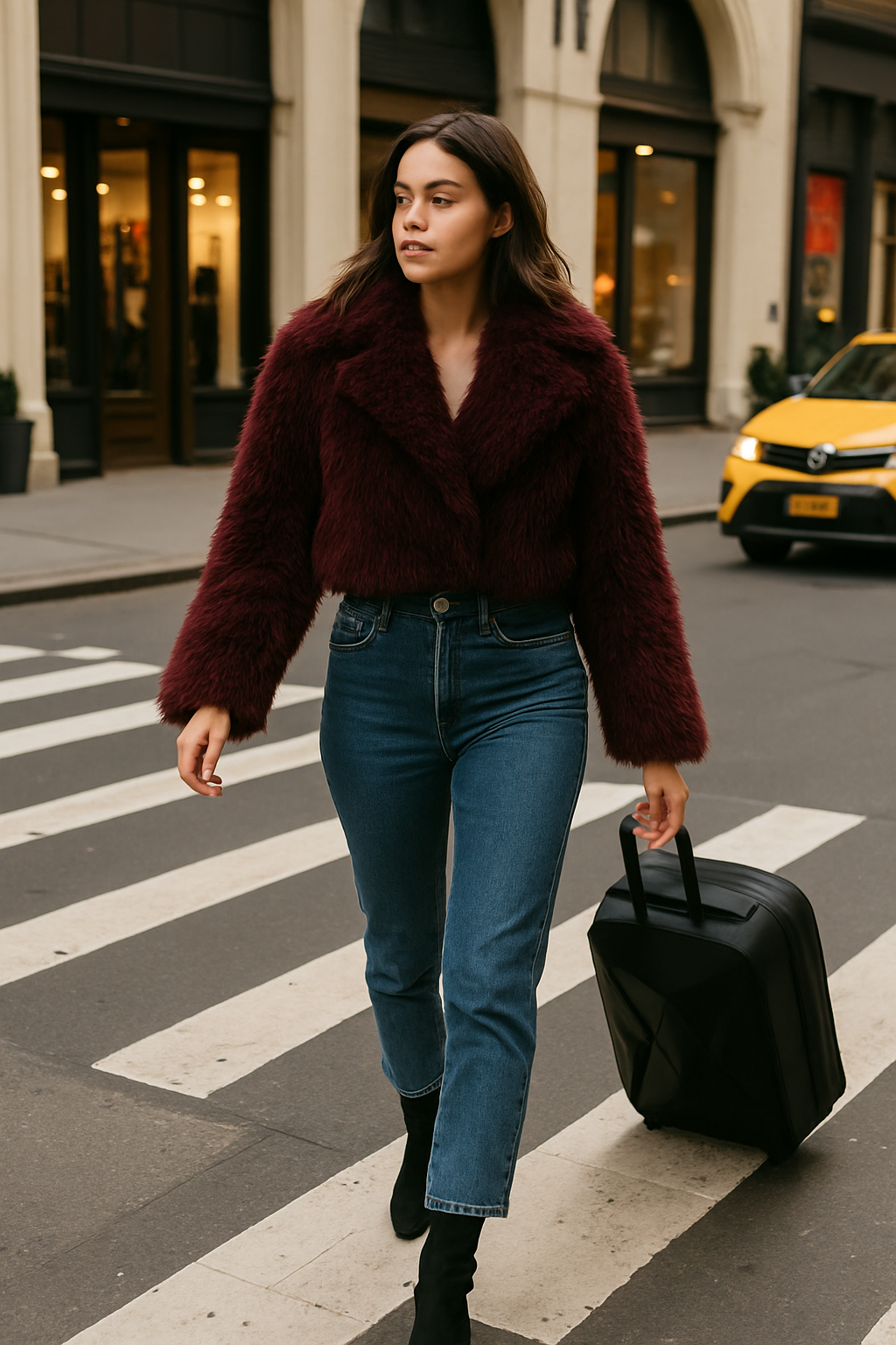 Alessia | Jakke med pelseffekt og moderne design - - women's fashion - {{ product_tags }