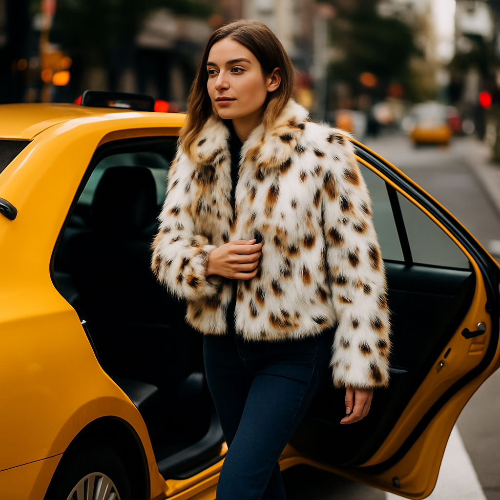 Flavia | Elegant oversized jakke i syntetisk pels - - women's fashion - {{ product_tags }
