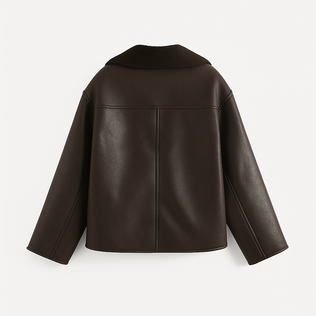 Elina | Jakke i kunstlæder med et dristigt og feminint look - - women's fashion - {{ product_tags }