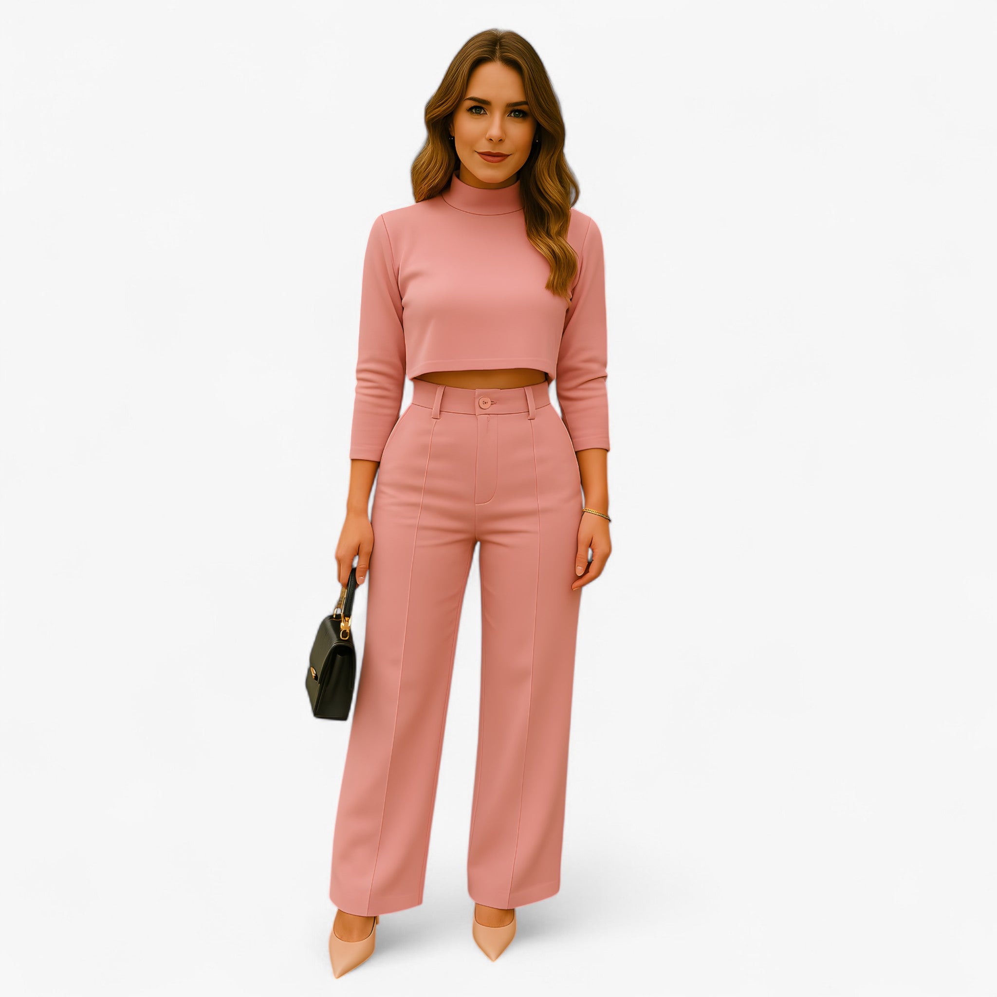 Beth | To-delt Sæt – Stil uden Besvær fra Dag til Nat - Rosenrød - women's fashion - {{ product_tags }