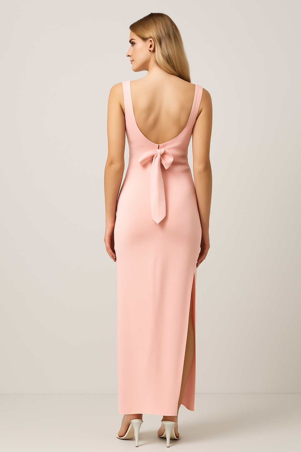 Eva | Sophistikeret design med åben ryg og slids for en enestående elegance - - Eva | Sophistikeret design med åben ryg og slids for en enestående elegance - €25 - {{ product_tags }