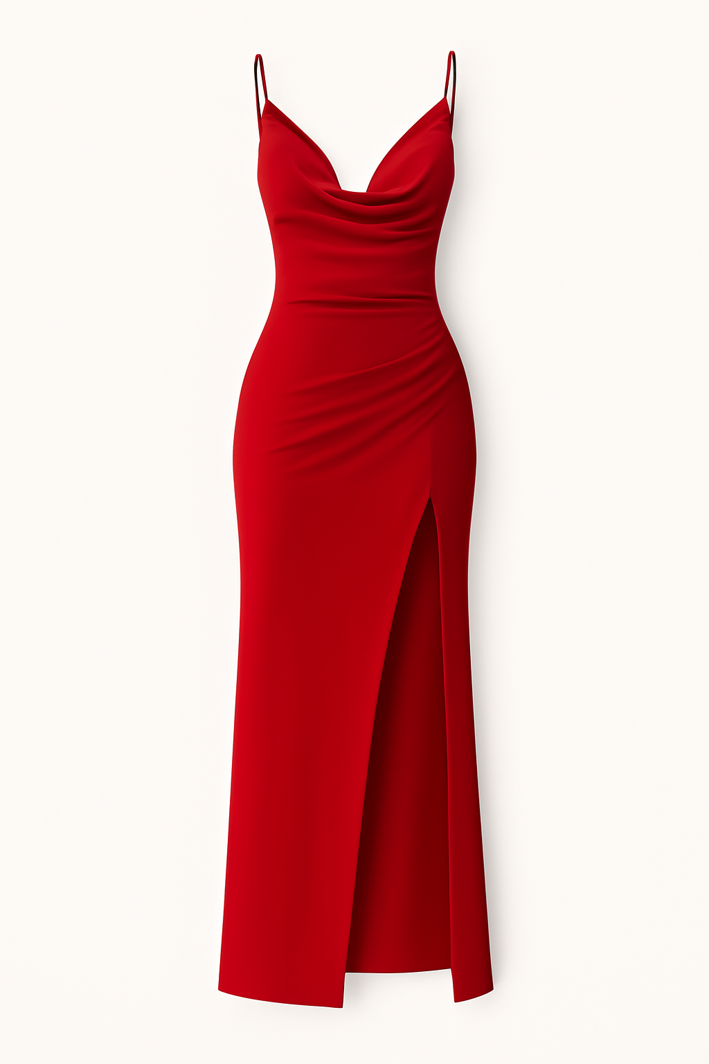 Mirriam | Elegant midi kjole med drapering og sidelommer - Rossa - Mirriam | Elegant midi kjole med drapering og sidelommer - €25 - {{ product_tags }