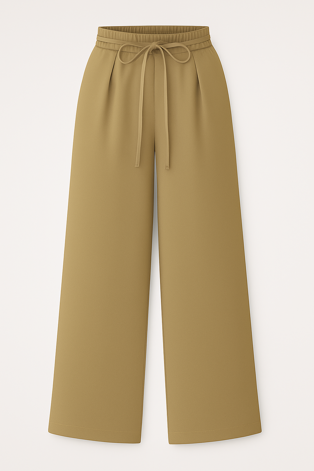 Luna | Palazzo-bukser med høj talje og bindebånd – Elegance og komfort - Beige - women's fashion - {{ product_tags }