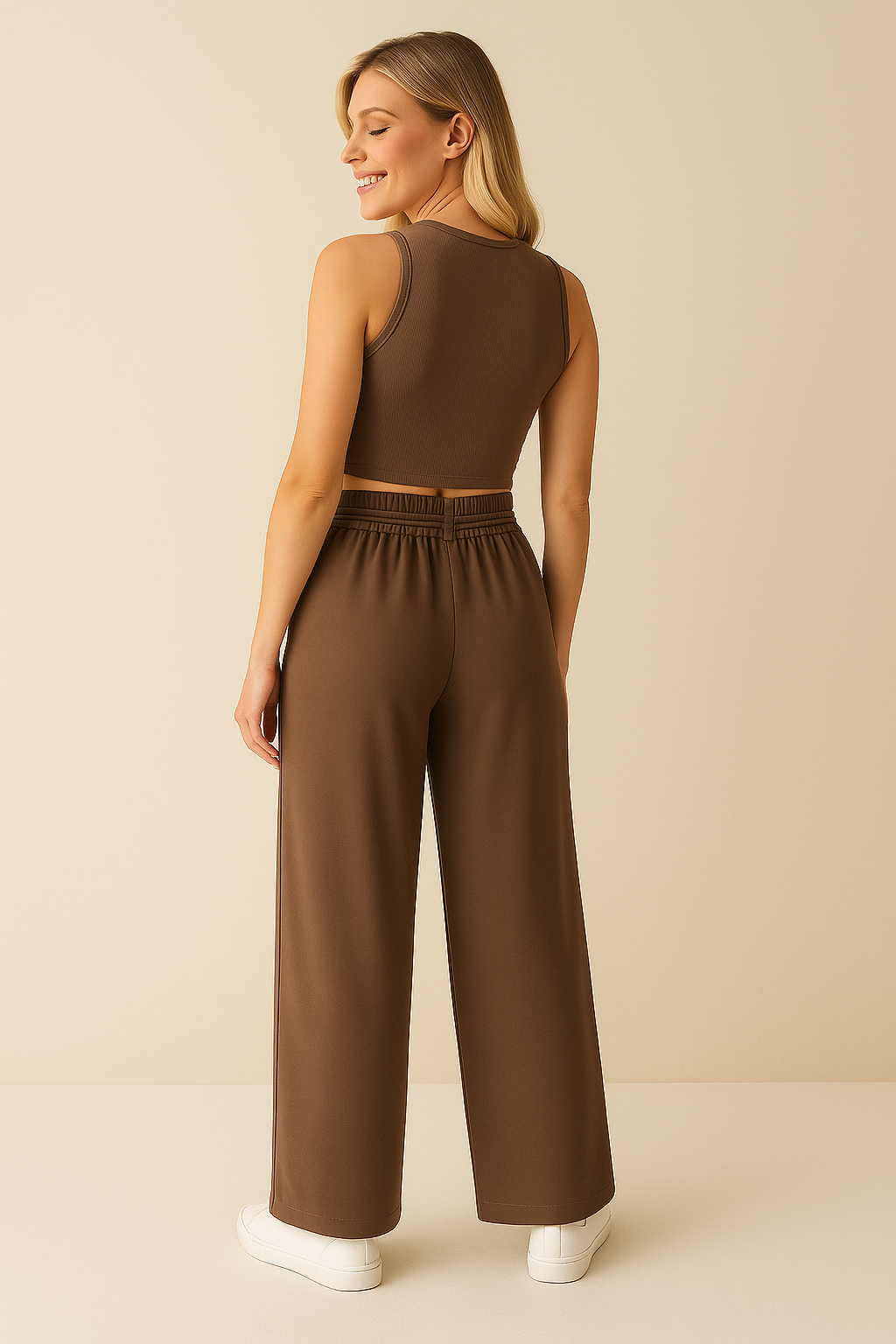 Luna | Palazzo-bukser med høj talje og bindebånd – Elegance og komfort - - women's fashion - {{ product_tags }