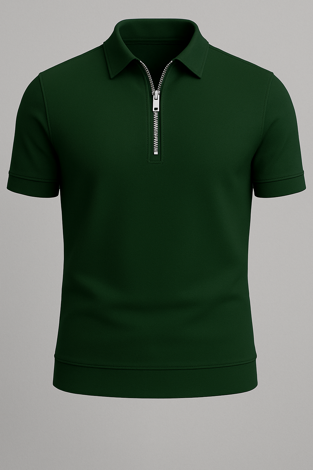Ruben | Zip Polo – Ren lining og moderne snit - Grøn - Ruben | Zip Polo – Ren lining og moderne snit - €25 - {{ product_tags }