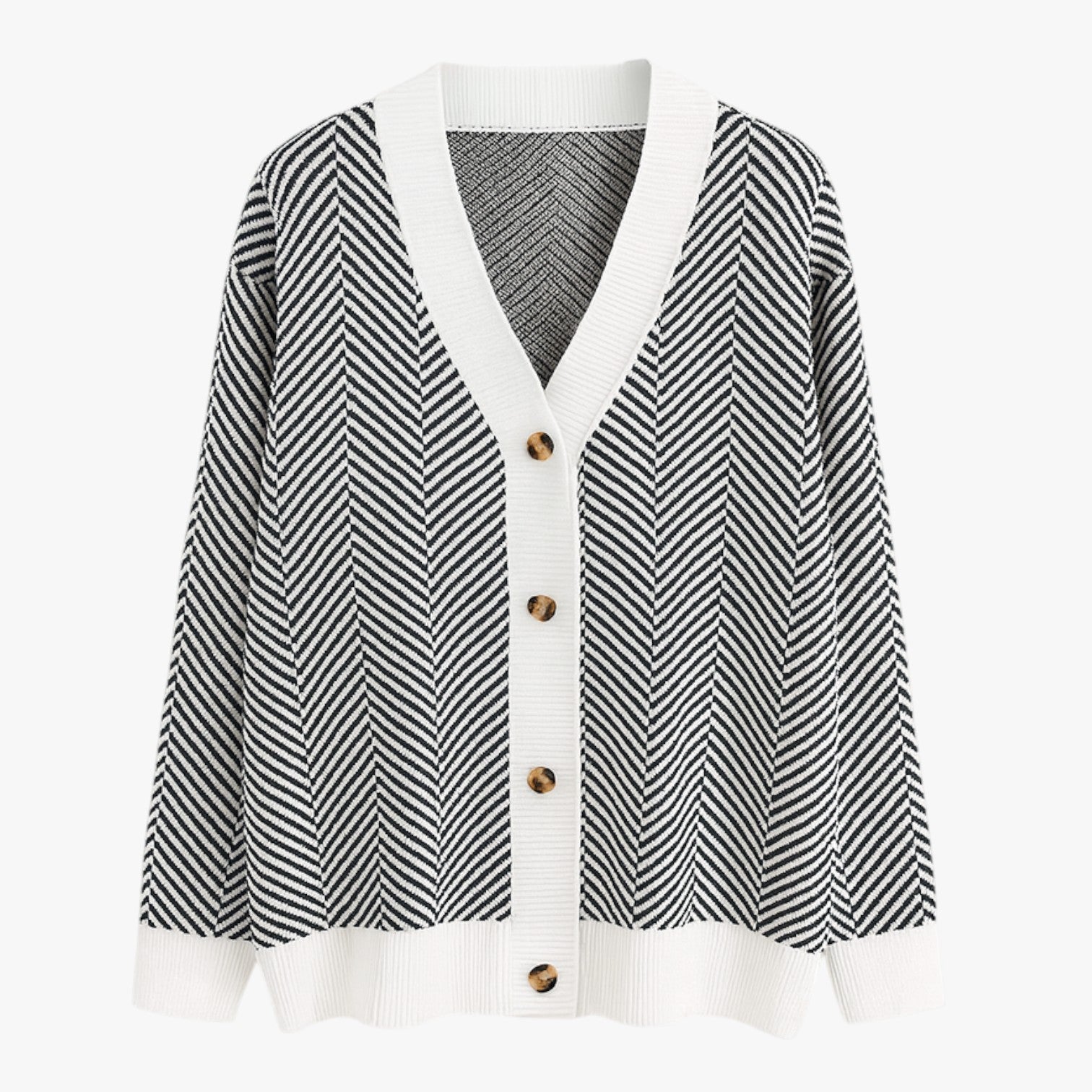 Rebecca | Kvinde V-hals cardigan - Let og elegant til efteråret - Gratis Hvid - Rebecca | Kvinde V-hals cardigan - Let og elegant til efteråret - €25 - {{ product_tags }