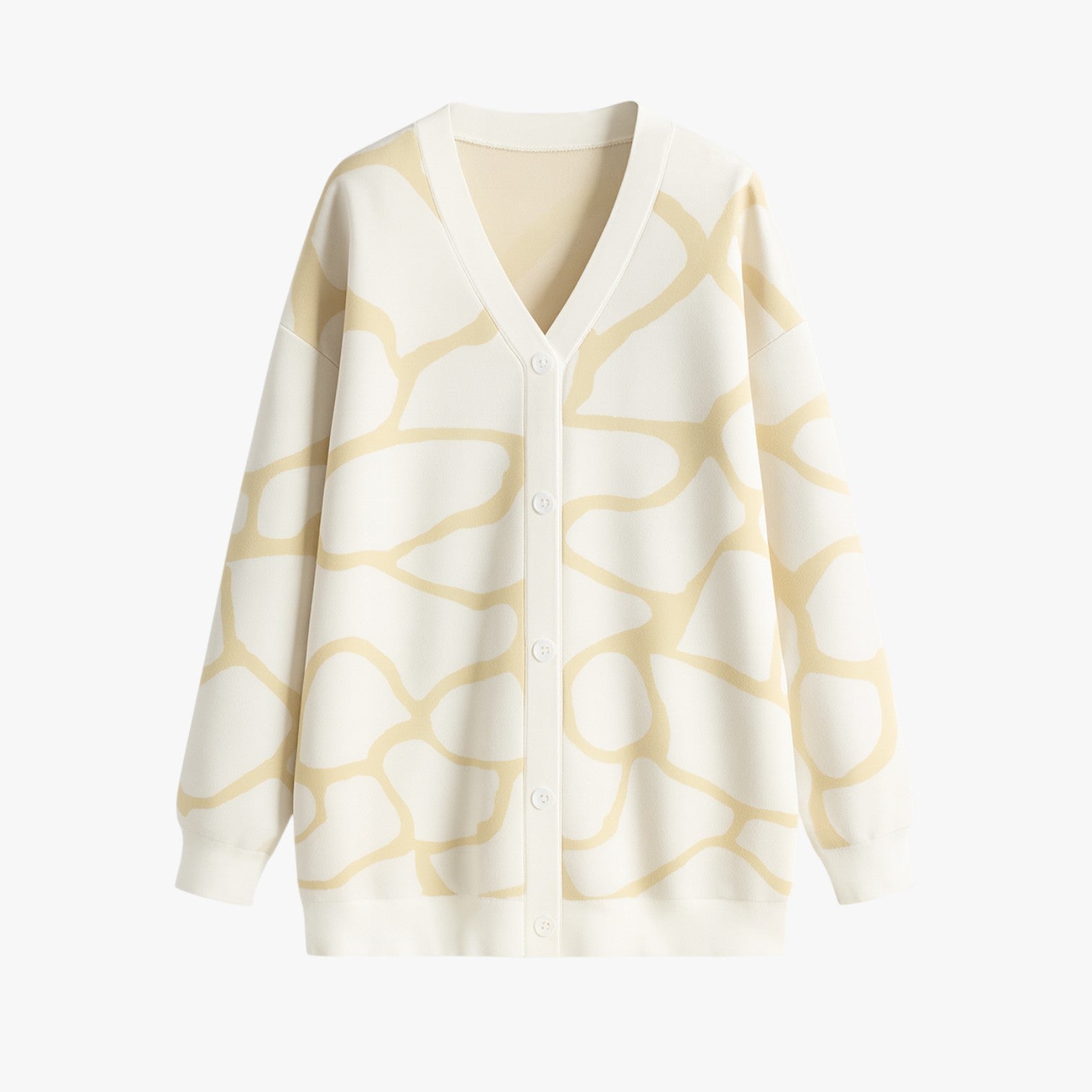 Melanie | Løsstrikket cardigan med Chic – Let elegance til efteråret - Beige - Melanie | Løsstrikket cardigan med Chic – Let elegance til efteråret - €25 - {{ product_tags }