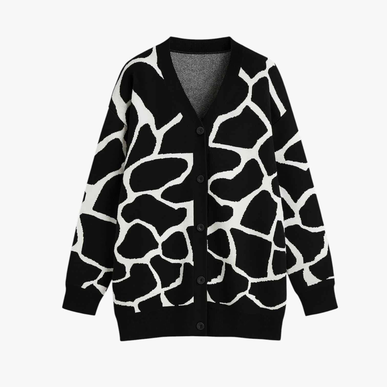 Melanie | Løsstrikket cardigan med Chic – Let elegance til efteråret - Sort - Melanie | Løsstrikket cardigan med Chic – Let elegance til efteråret - €25 - {{ product_tags }