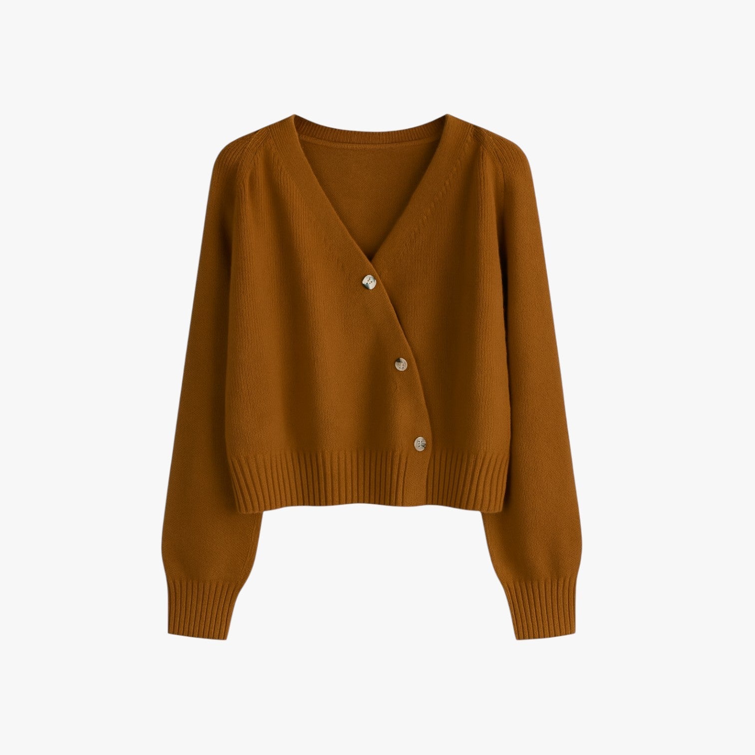 Leah | Uldcardigan i blødt cashmere med nålepinde, oversized elegance til foråret og efteråret - Brun Personliggørbar - Leah | Uldcardigan i blødt cashmere med nålepinde, oversized elegance til foråret og efteråret - €25 - {{ product_tags }
