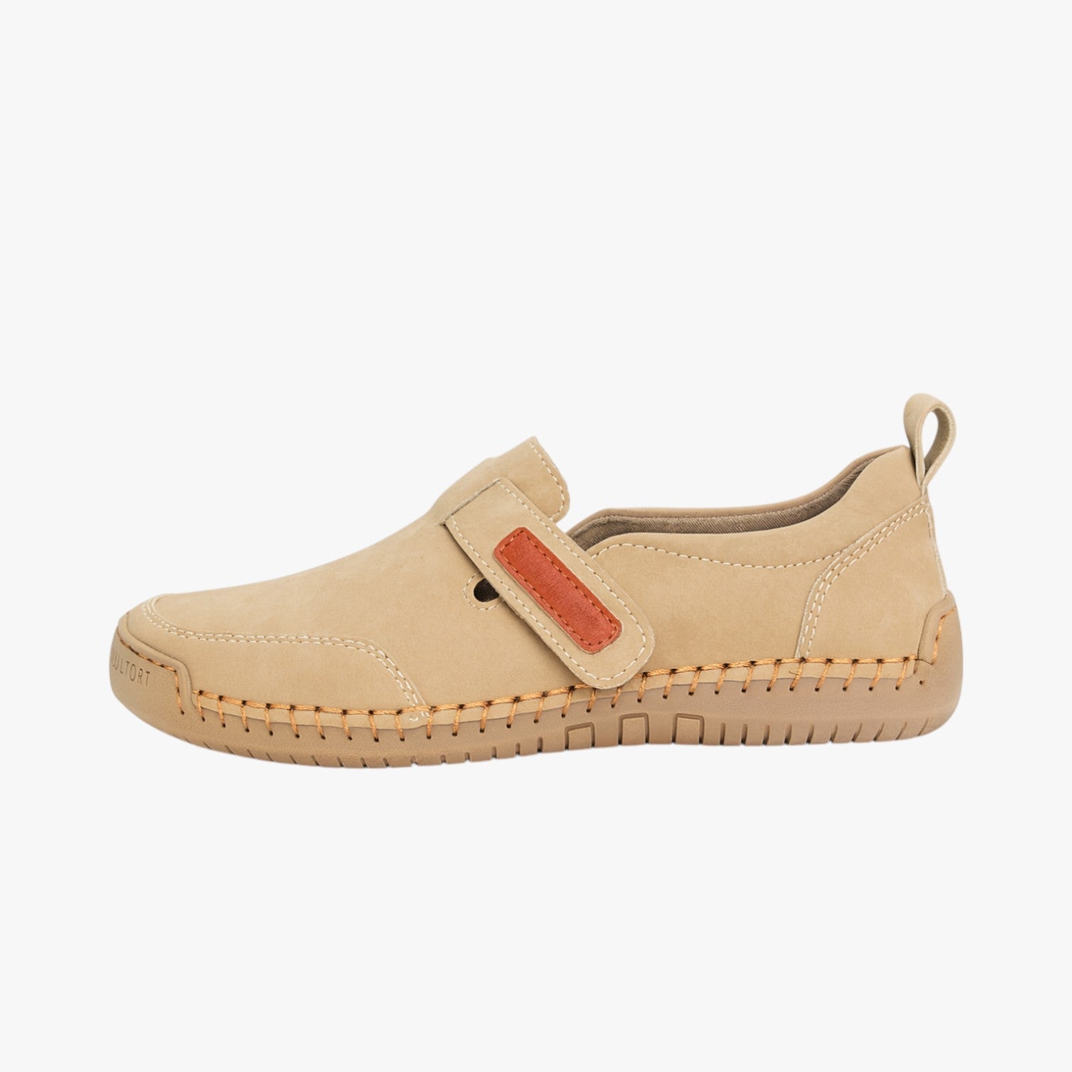 Alexandra | Læderdamessko i mokkasiner - Håndlavet komfort til hvert skridt - Khaki - Alexandra | Læderdamessko i mokkasiner - Håndlavet komfort til hvert skridt - €25 - {{ product_tags }