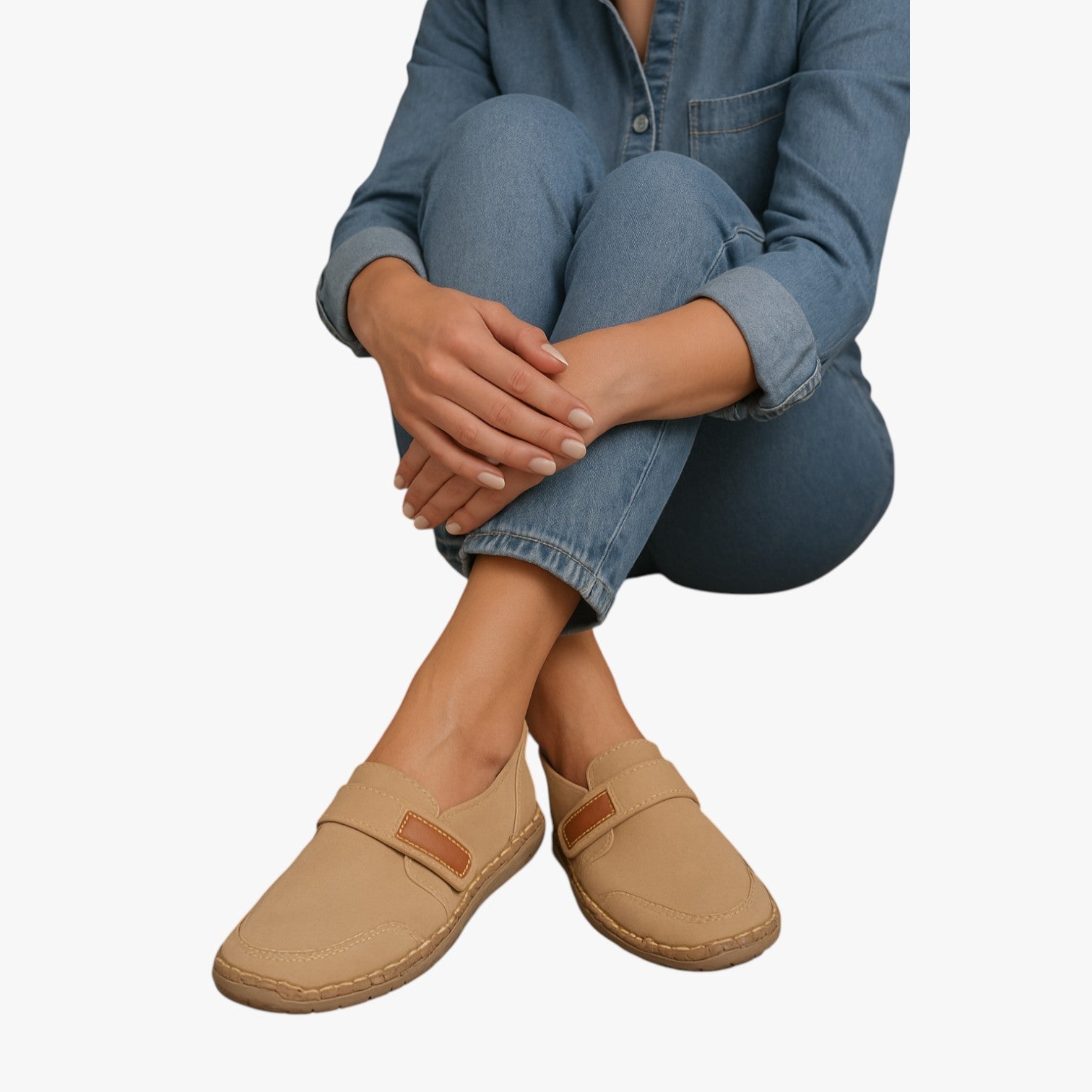 Alexandra | Læderdamessko i mokkasiner - Håndlavet komfort til hvert skridt - - Alexandra | Læderdamessko i mokkasiner - Håndlavet komfort til hvert skridt - €25 - {{ product_tags }