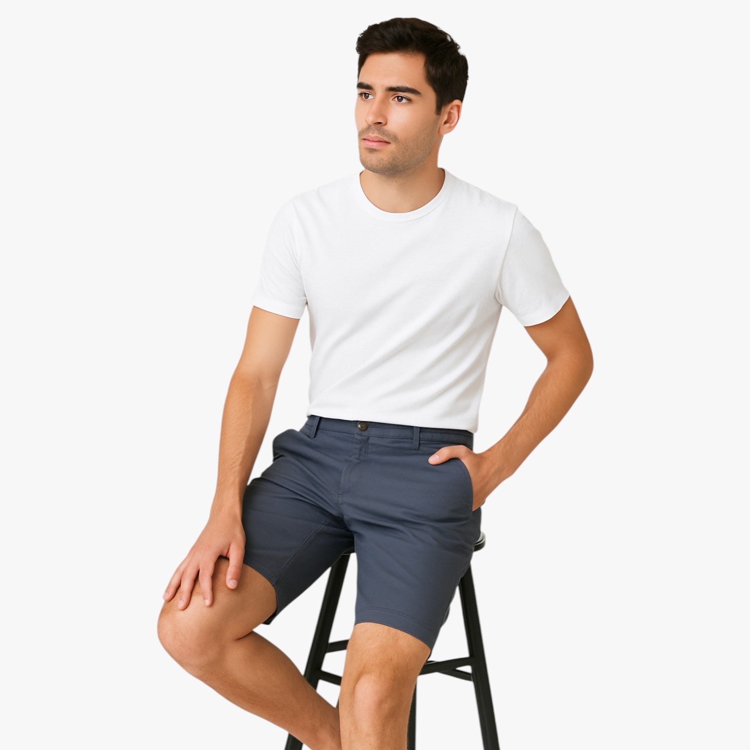 Grant | Herreshorts i stretchbomuld: premium komfort til afslapning - - Grant | Herreshorts i stretchbomuld: premium komfort til afslapning - €25 - {{ product_tags }