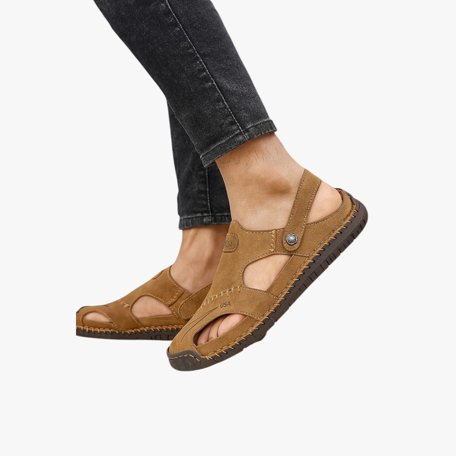 Owen | Herre sommersandaler - Åndbart læder og skridsikker sål for et stilfuldt præg - - Owen | Herre sommersandaler - Åndbart læder og skridsikker sål for et stilfuldt præg- €25 - {{ product_tags }