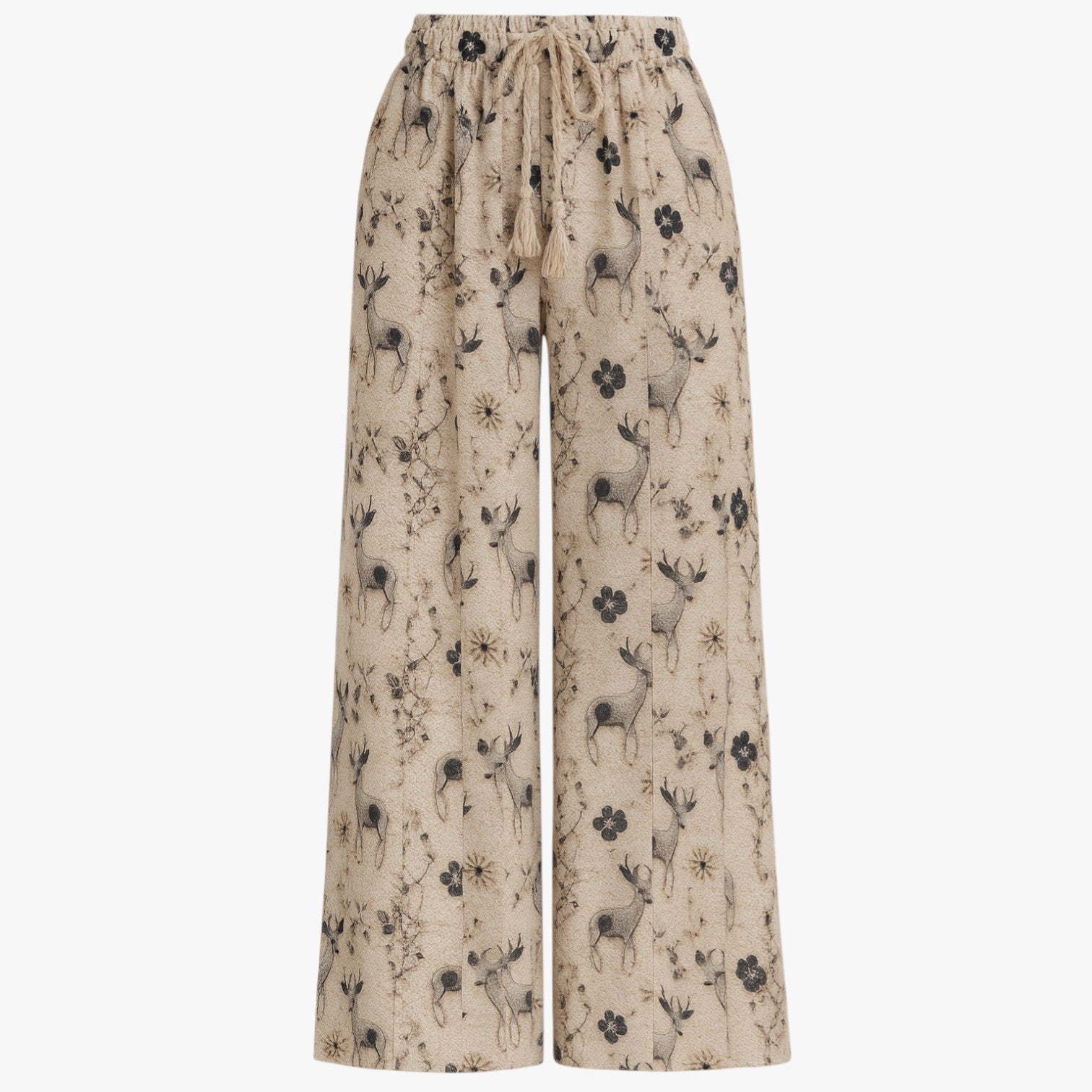 Cheryl | Sommerbukser i chiffon med lommer – Letvægts og afslappet - Beige - Cheryl | Sommerbukser i chiffon med lommer – Letvægts og afslappet - €25 - {{ product_tags }