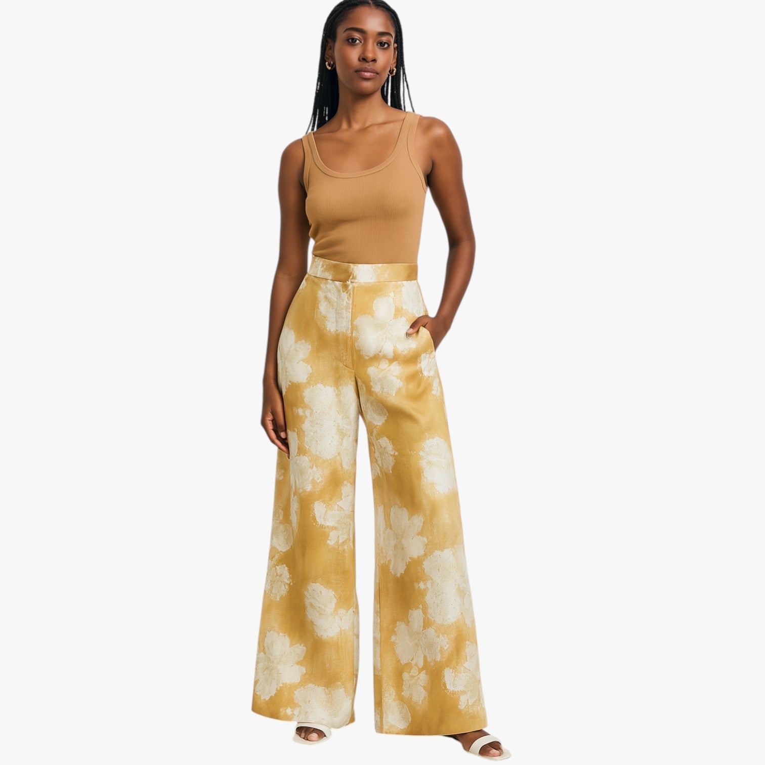 Ysabelle | Bukser med lige ben og romantisk blomsterprint - - Ysabelle | Bukser med lige ben og romantisk blomsterprint - €25 - {{ product_tags }