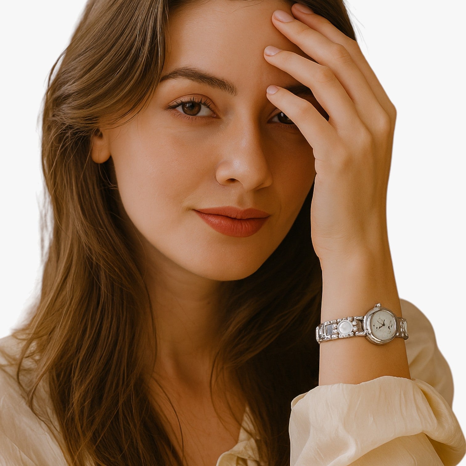 Mira | Elegant armbåndsur i skaldyrsperle - - Mira | Elegant armbåndsur i skaldyrsperle - €25 - {{ product_tags }