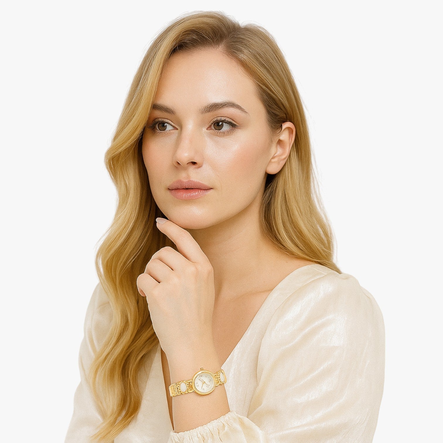 Mira | Elegant armbåndsur i skaldyrsperle - - Mira | Elegant armbåndsur i skaldyrsperle - €25 - {{ product_tags }