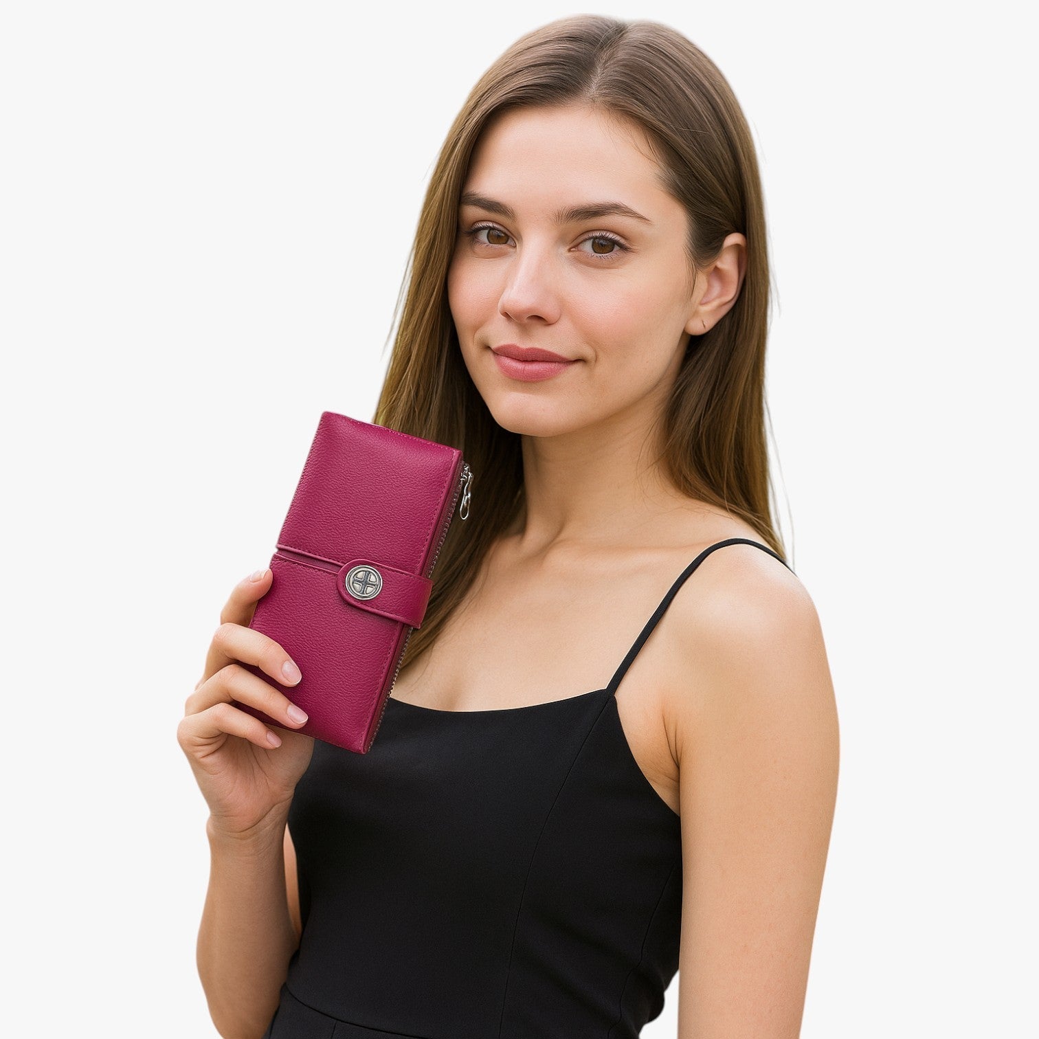 Alivia | Damenlæderpung med AirTag Elegant, Sikker og Alsidig - - Alivia | Damenlæderpung med AirTag Elegant, Sikker og Alsidig - €25 - {{ product_tags }