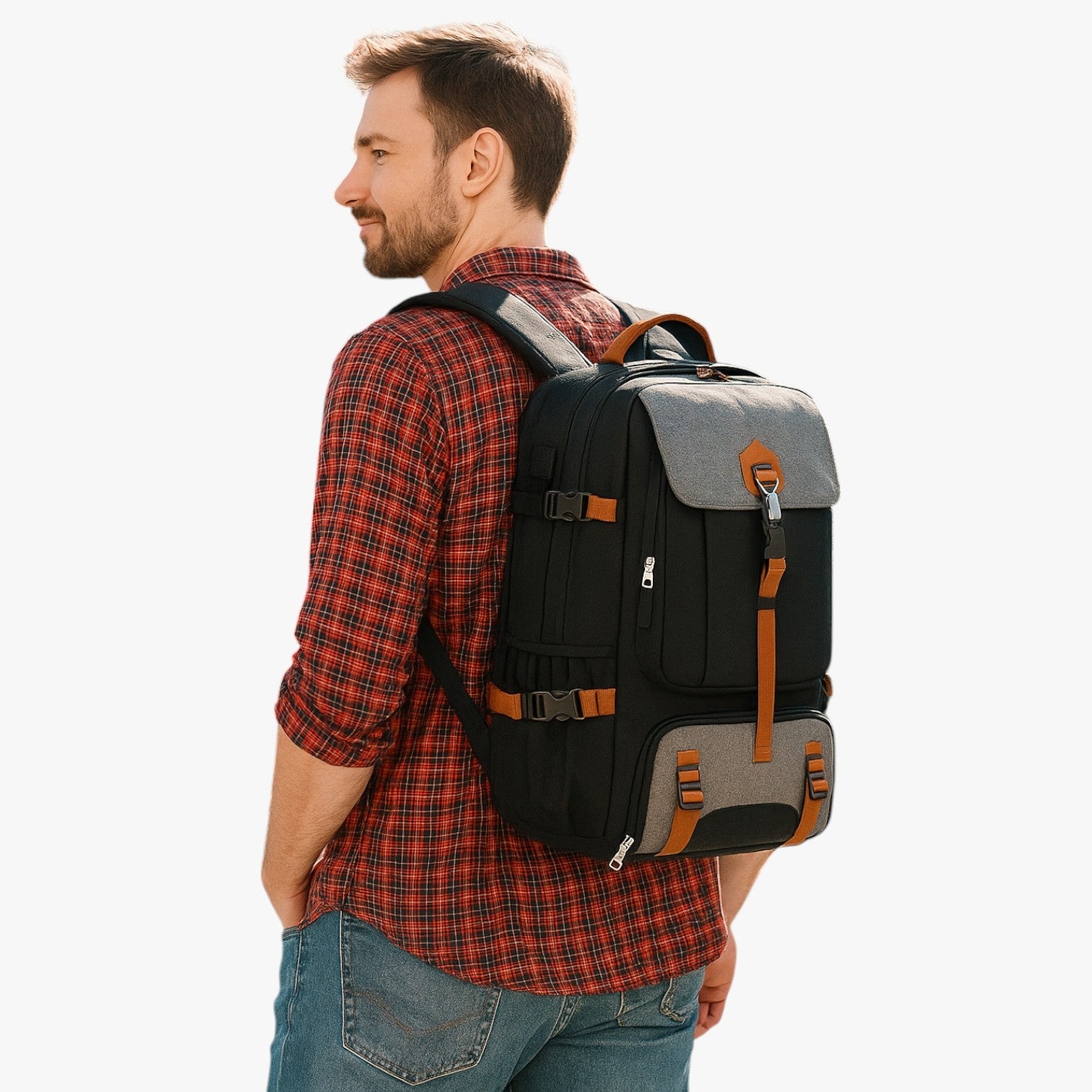 Antonio | Mandoplakat til mænd med stor kapacitet, vandtæt og alsidig til rejser og studie - - Antonio | Mandoplakat til mænd med stor kapacitet, vandtæt og alsidig til rejser og studie - €25 - {{ product_tags }