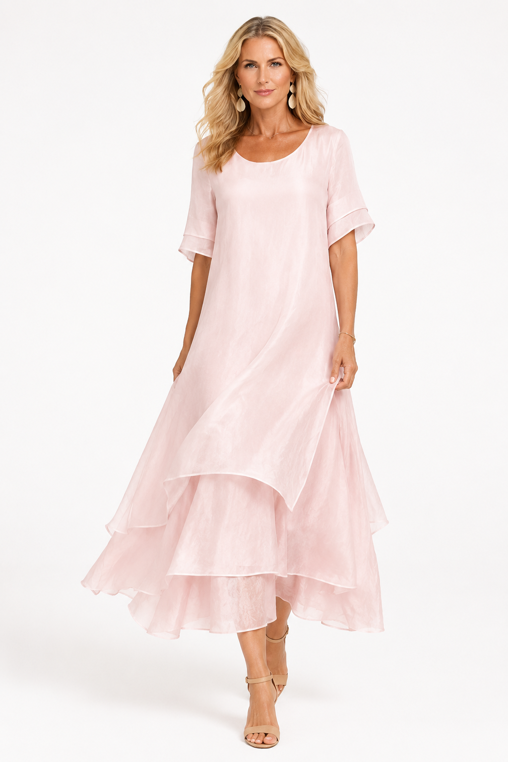 Elegant Tidløs Kjole - Komfortabel Pasform til Alle - Pink (Næsten udsolgt) - Kjole - {{ product_tags }