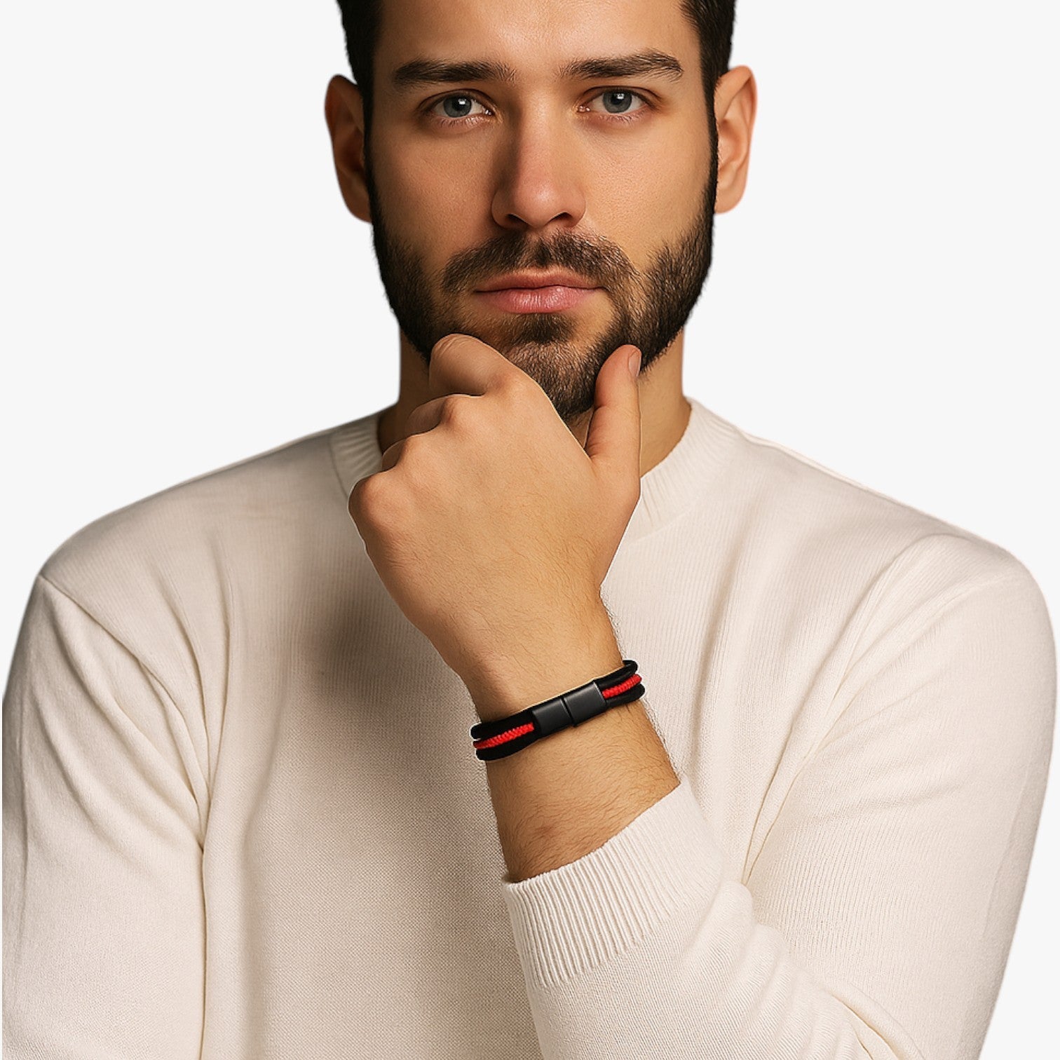 River | Nautisk Armbånd til Mænd med Knude og Aftagelig Lukning - - River | Nautisk Armbånd til Mænd med Knude og Aftagelig Lukning - €25 - {{ product_tags }