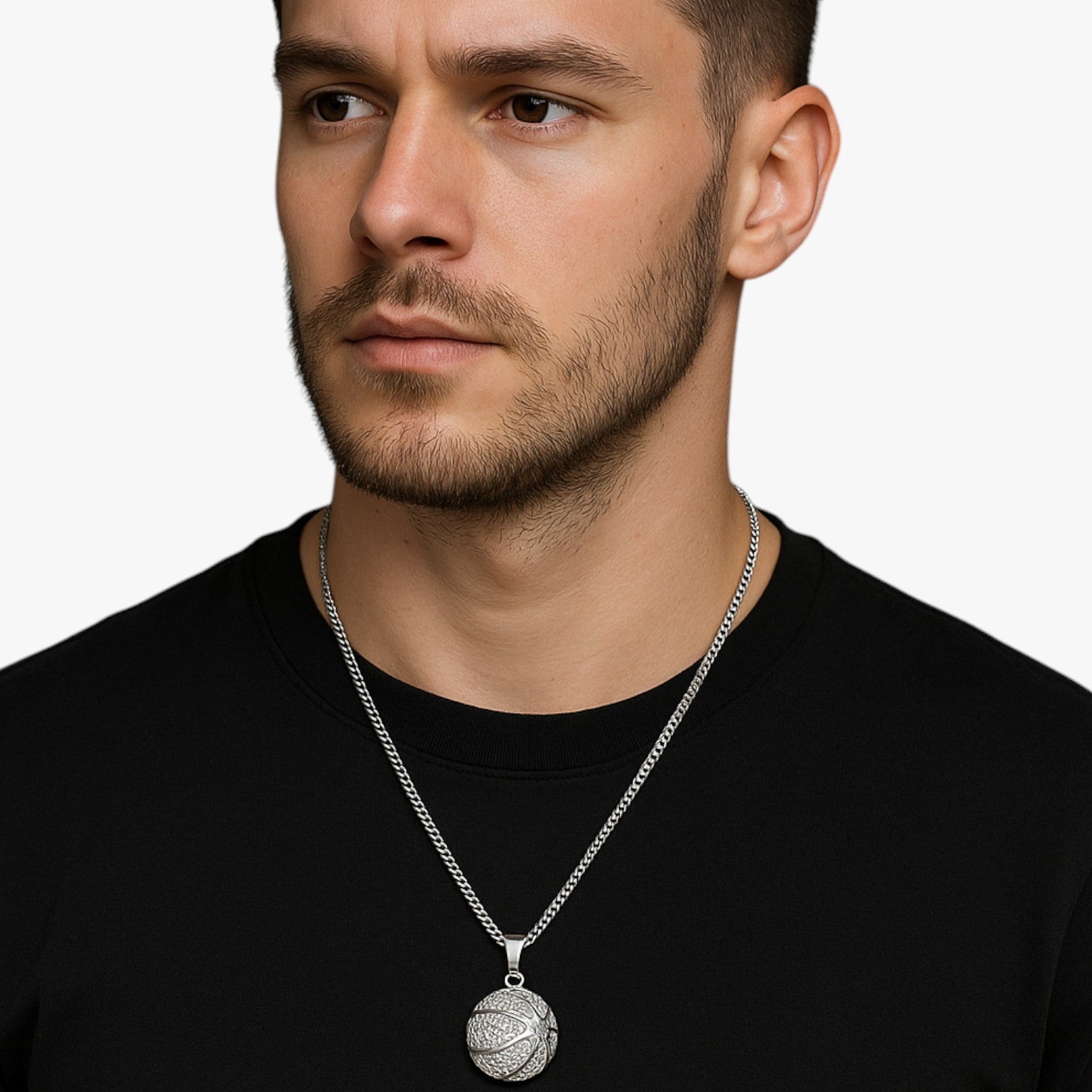 Kenji | Guldplads halskæde med basket hip hop design - - other - {{ product_tags }