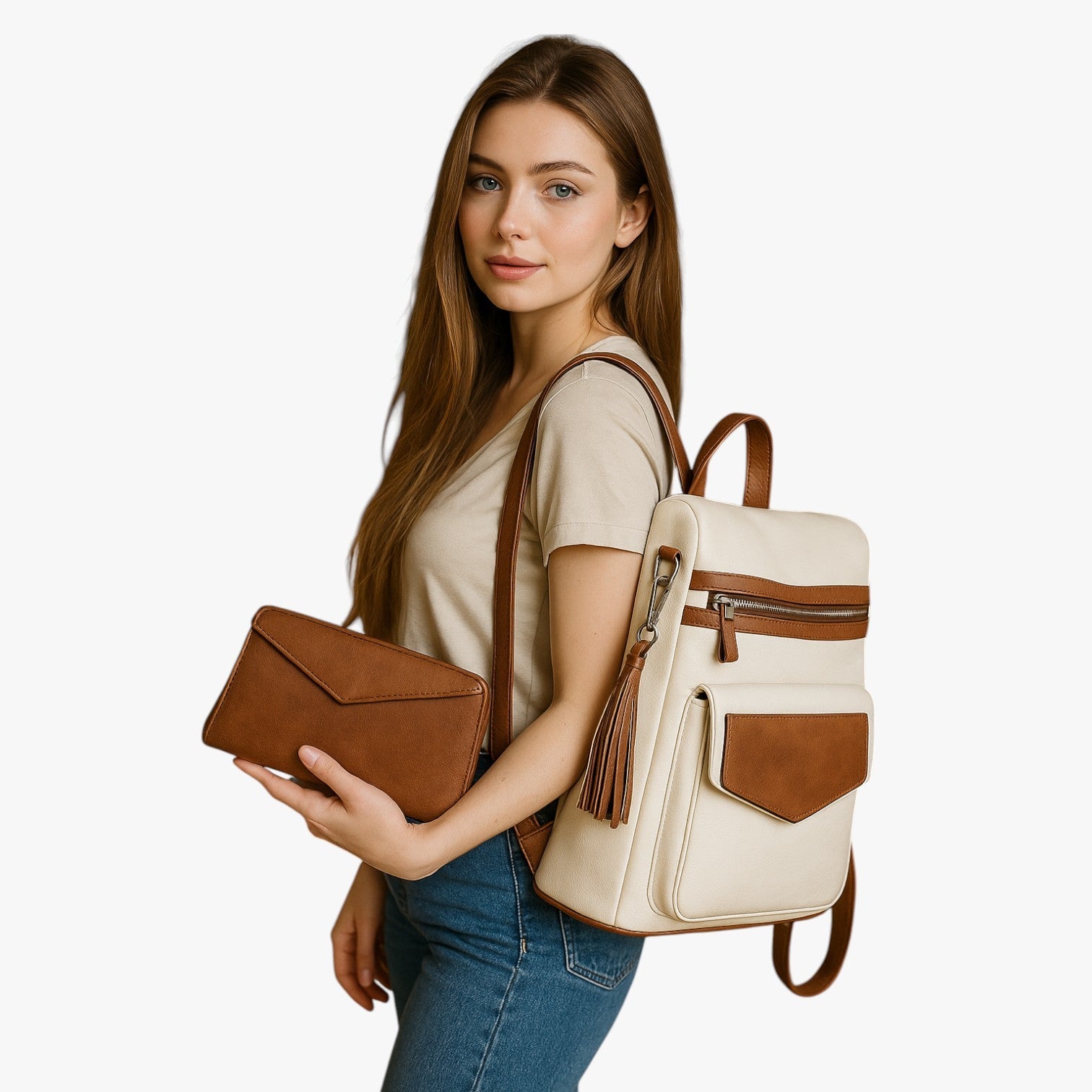 Avianna | Elegant og rummelig læderrygsæk - - Avianna | Elegant og rummelig læderrygsæk - €25 - {{ product_tags }