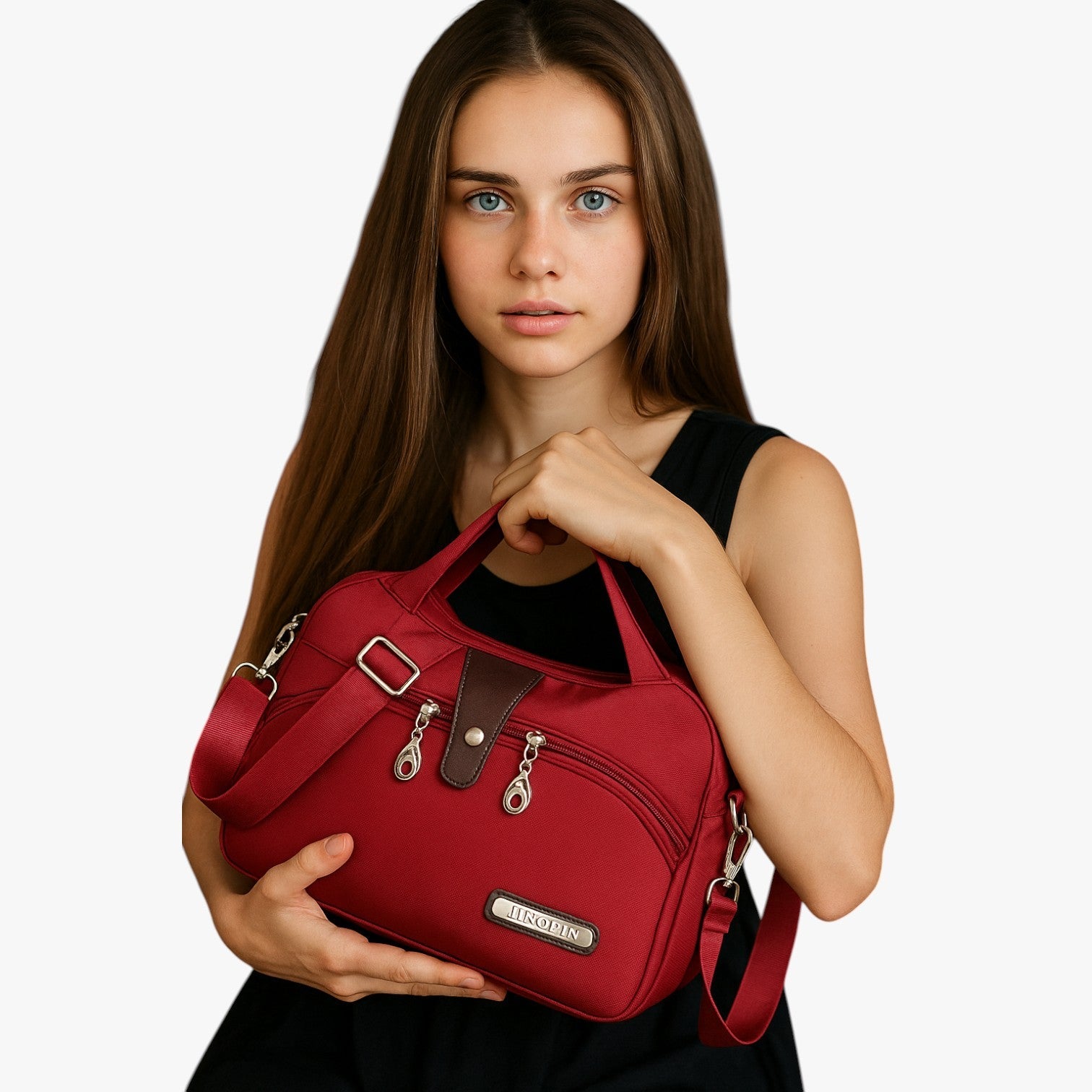 Leona | Stilfuldt skuldertaske med ekstra plads - - Leona | Stilfuldt skuldertaske med ekstra plads - €25 - {{ product_tags }