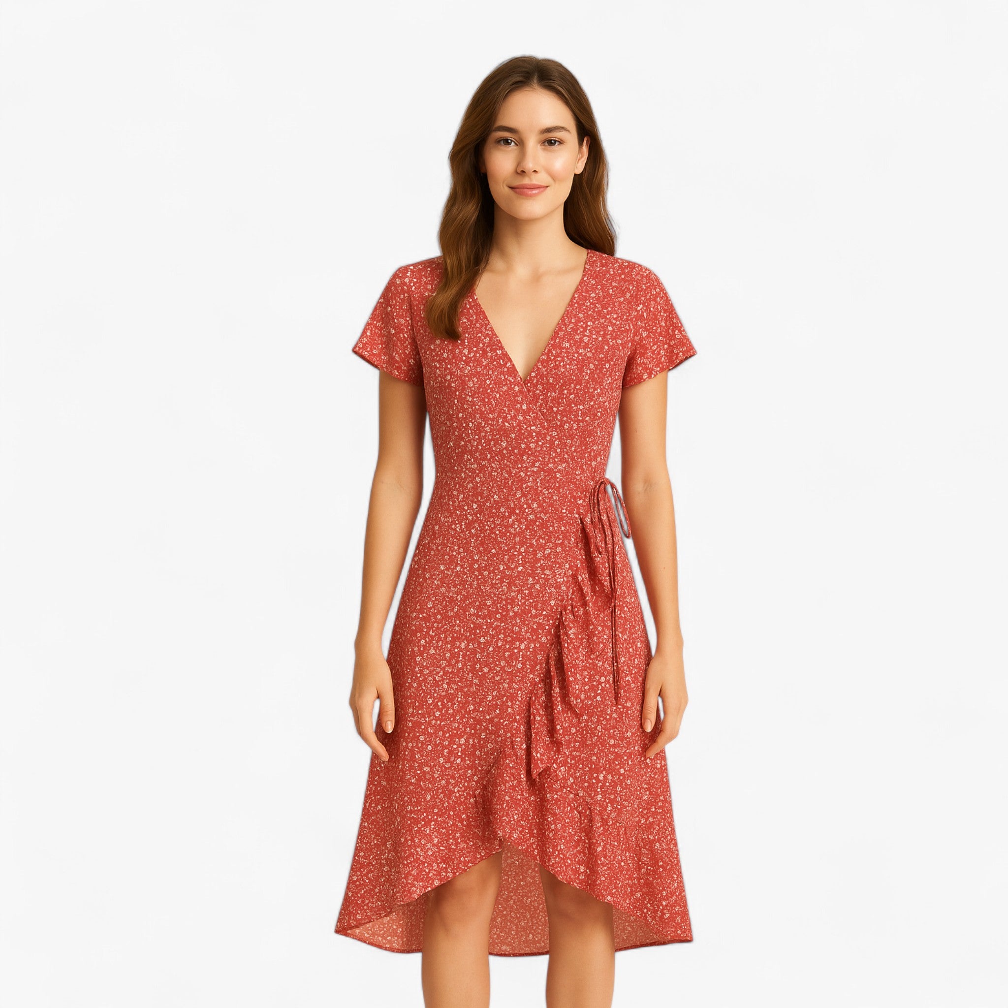 Maria | Svøbekjole med blomsterprint - - women's fashion - {{ product_tags }