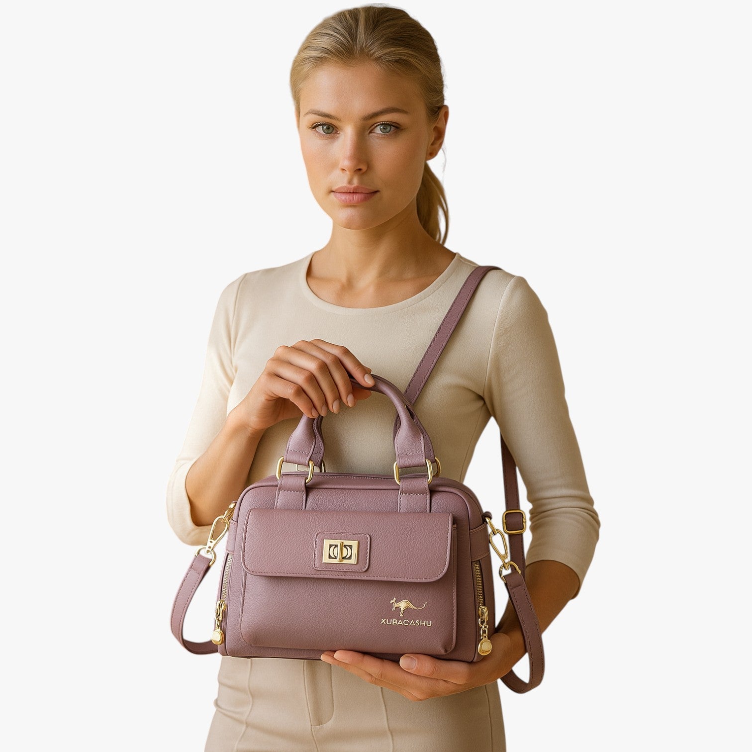 Siera | Elegance og praktiskhed til hver dag – Multifunktionslædertaske i PU-leder - - Siera | Elegance og praktiskhed til hver dag – Multifunktionslædertaske i PU-leder - €25 - {{ product_tags }