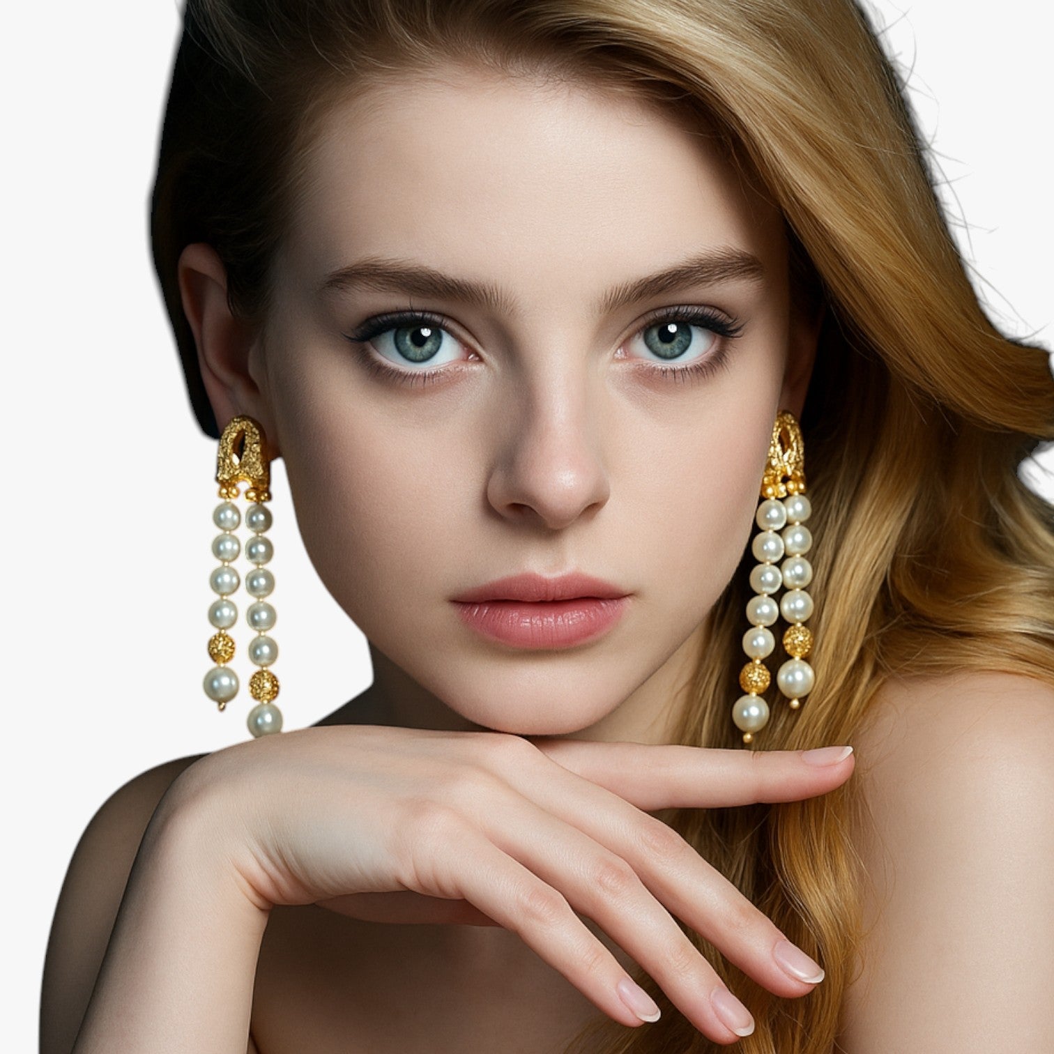 Briana | Lag med perle og Nappa geometrisk elegance i fransk stil - - Briana | Lag med perle og Nappa geometrisk elegance i fransk stil - €25 - {{ product_tags }