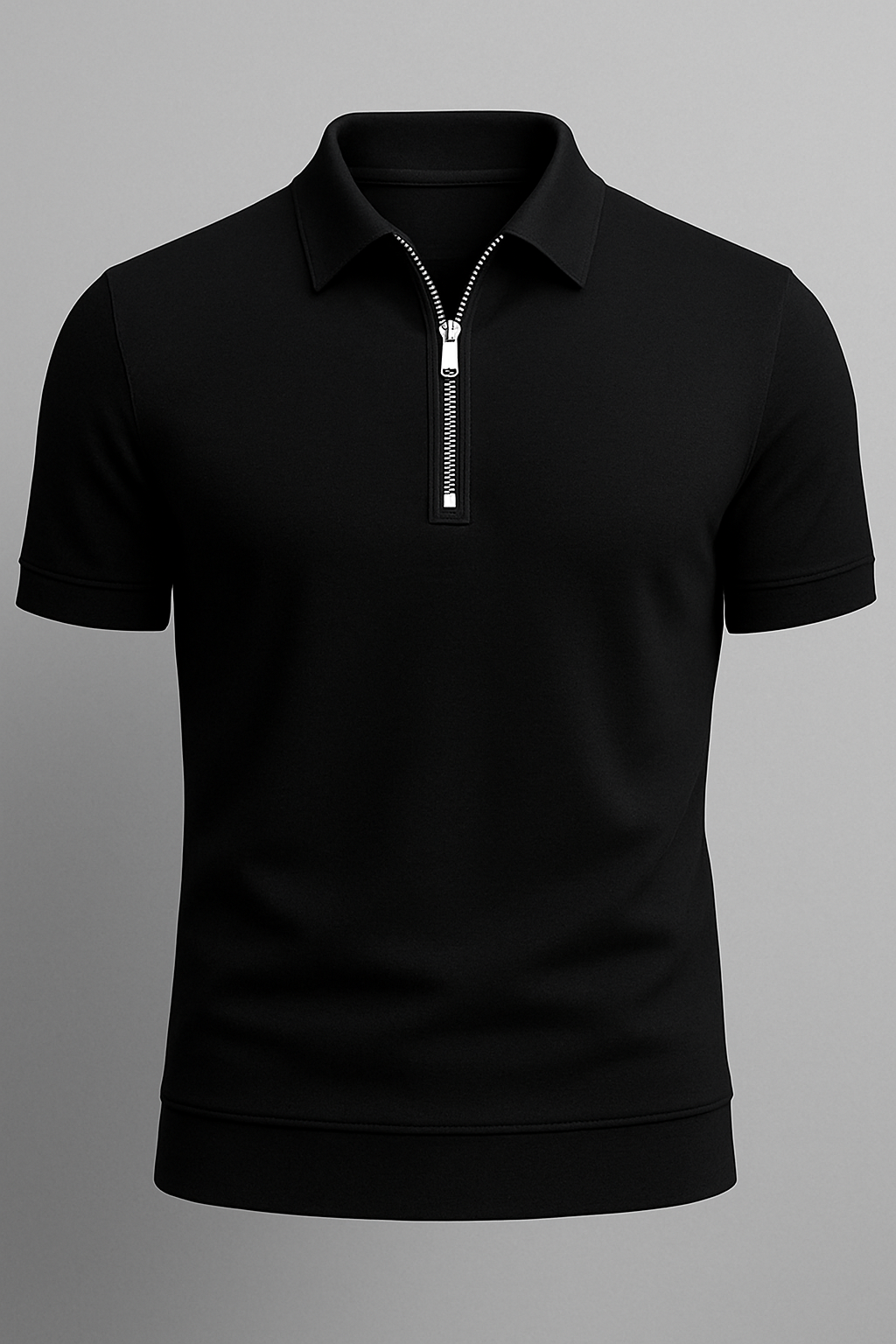 Ruben | Zip Polo – Ren lining og moderne snit - Sort - Ruben | Zip Polo – Ren lining og moderne snit - €25 - {{ product_tags }