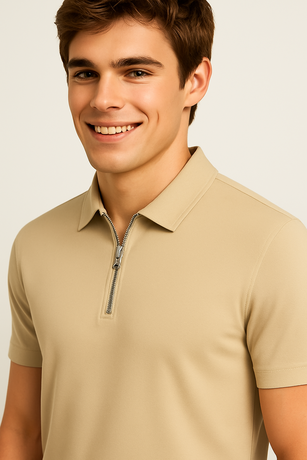 Ruben | Zip Polo – Ren lining og moderne snit - - Ruben | Zip Polo – Ren lining og moderne snit - €25 - {{ product_tags }