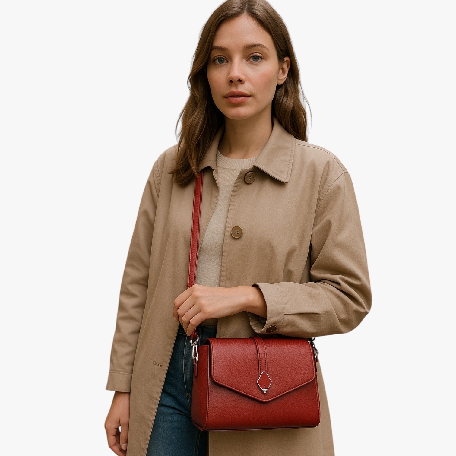 Julianna | Luksus PU læder skuldertaske - - bags - {{ product_tags }