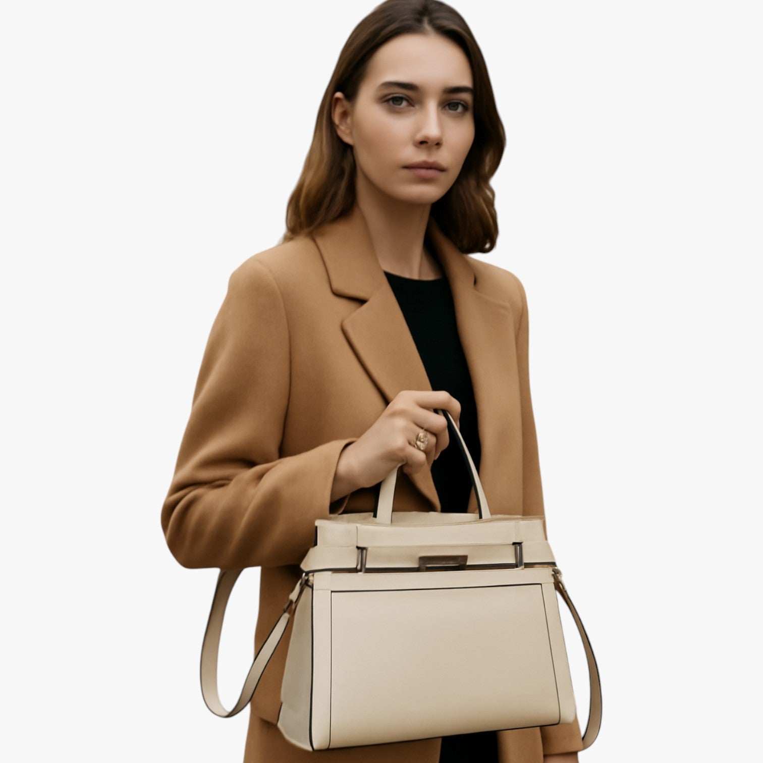 Zariyah | Bambertaske i ægte korthåret læder - - bags - {{ product_tags }